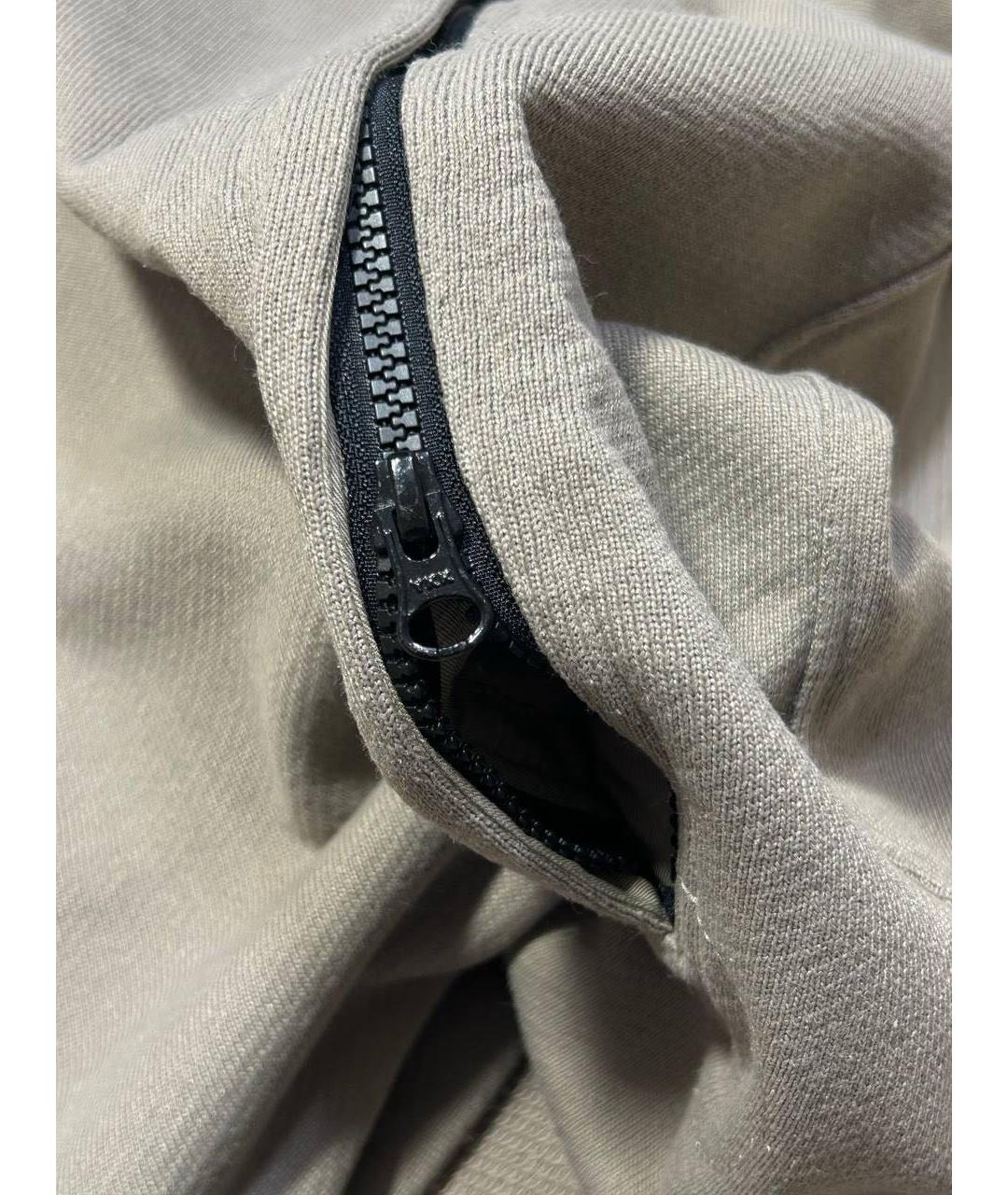 STONE ISLAND Бежевый хлопковый джемпер / свитер, фото 8