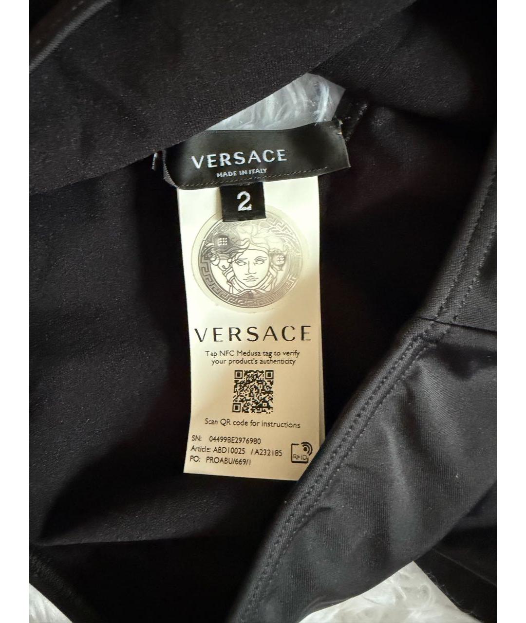 VERSACE Черный купальник, фото 4