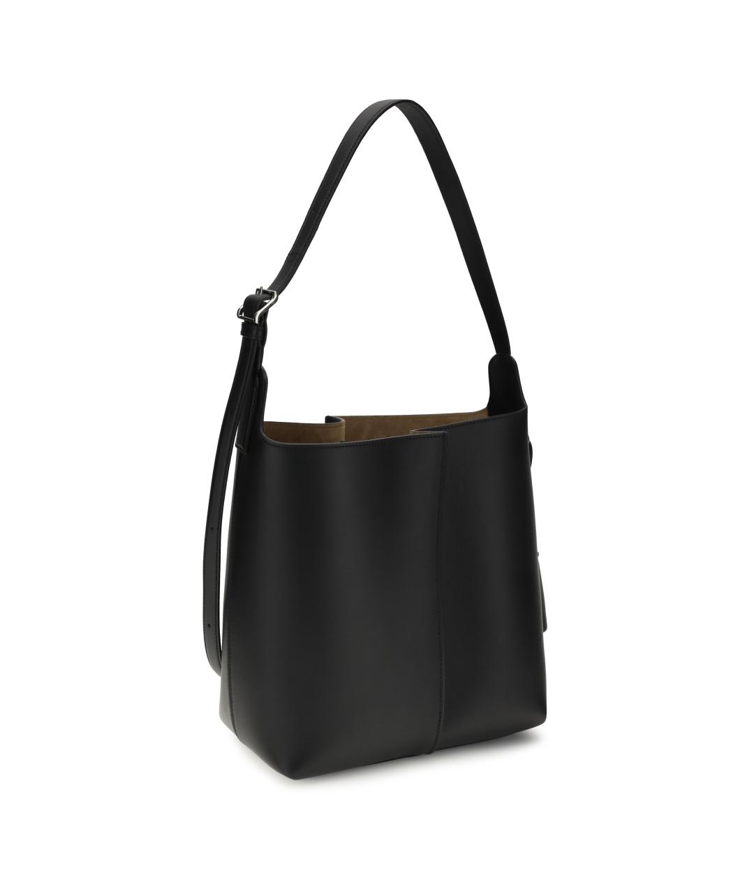 LOEWE Черная кожаная сумка тоут, фото 3