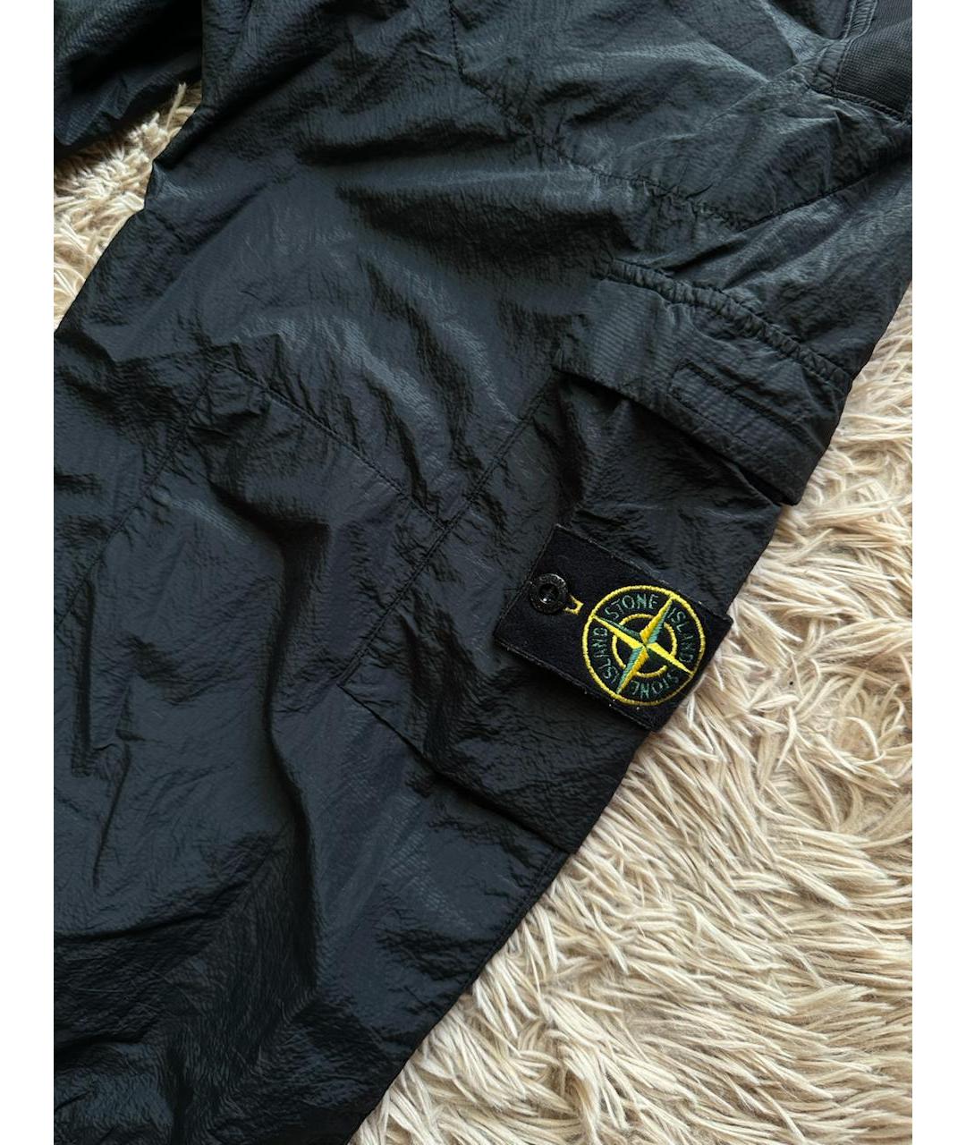 STONE ISLAND Черные повседневные брюки, фото 2