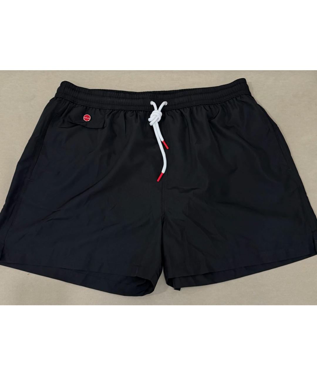 KITON Черные полиэстеровые шорты, фото 5