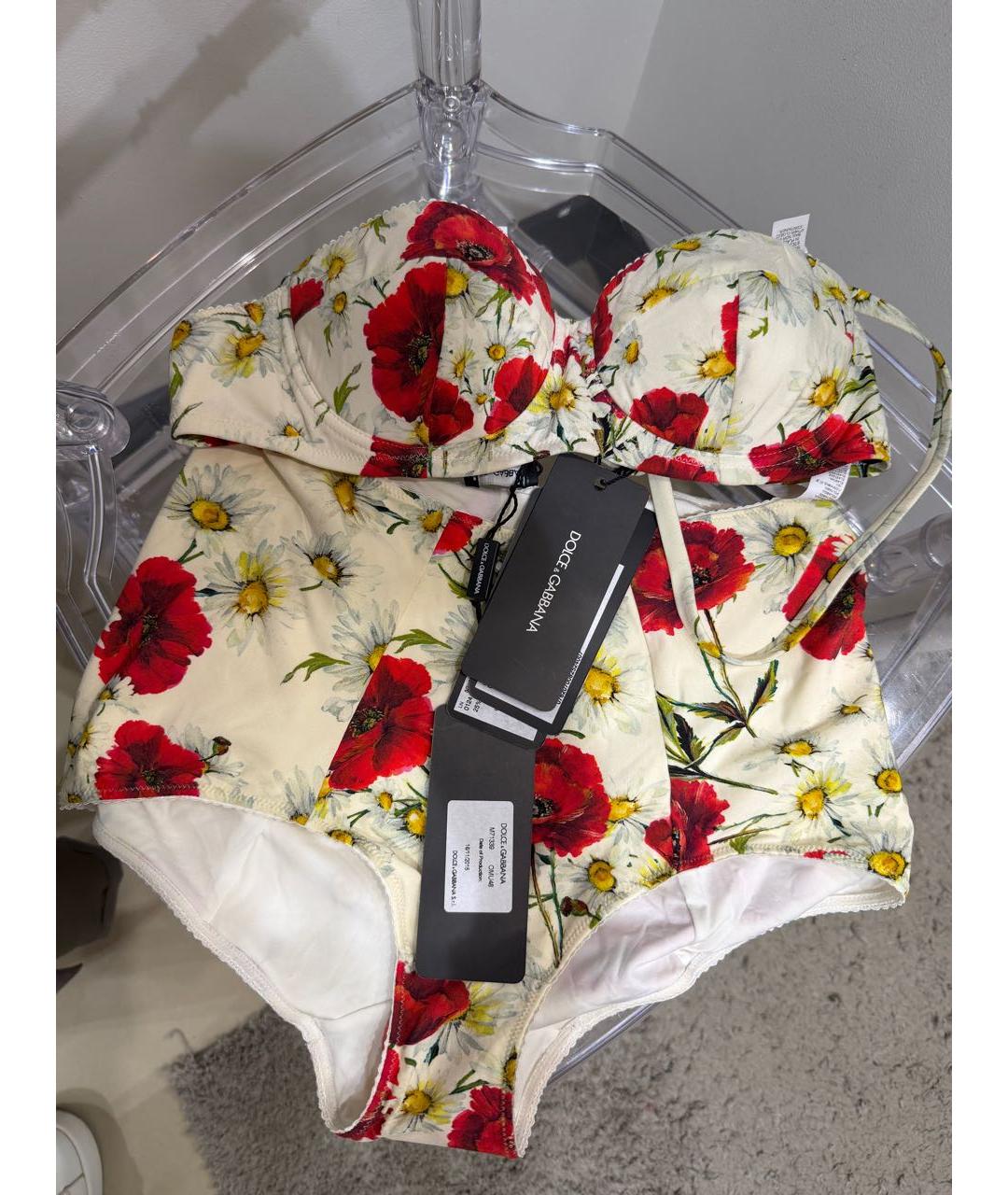 DOLCE&GABBANA Мульти купальник, фото 2