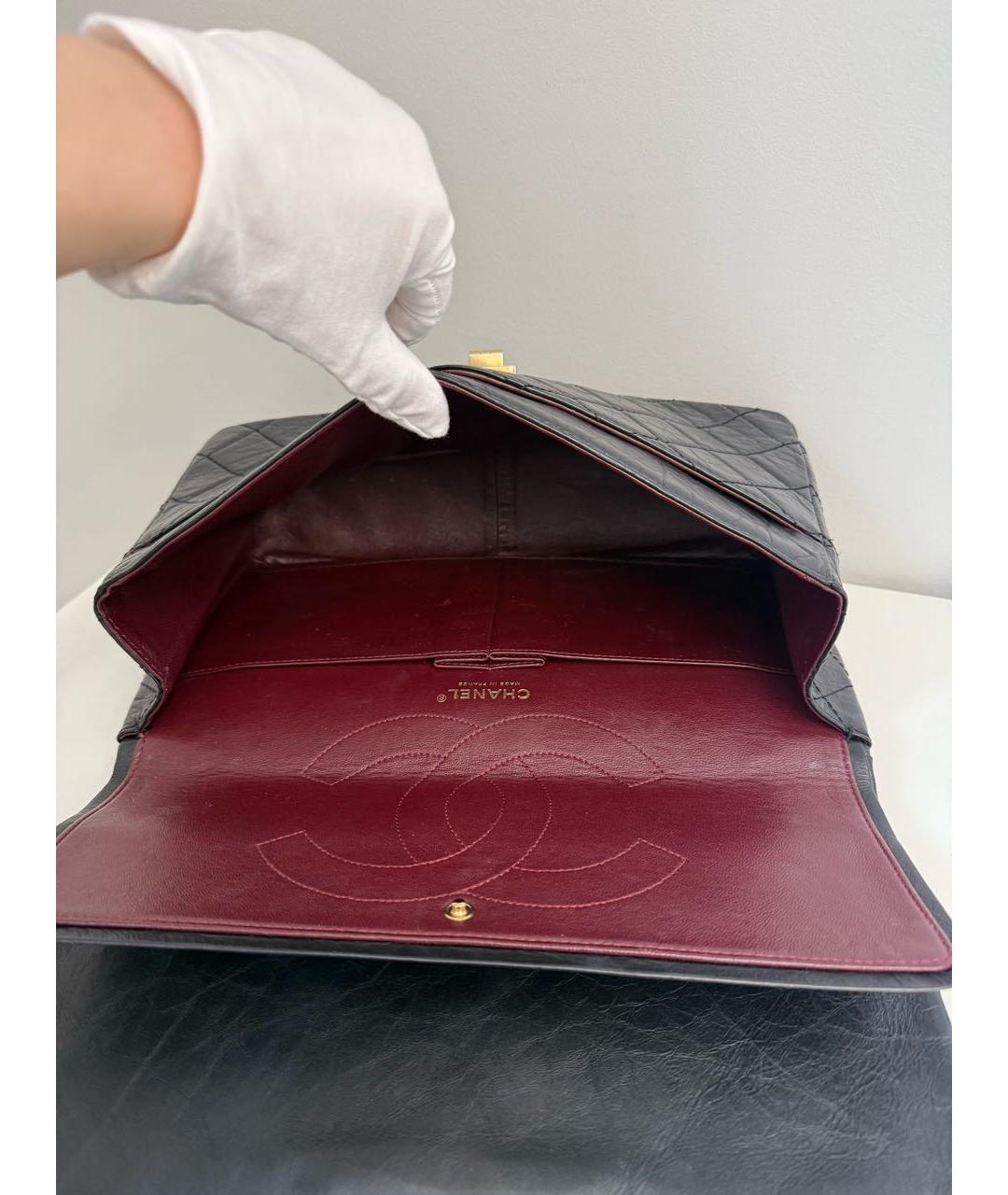 CHANEL Черная кожаная сумка через плечо, фото 8