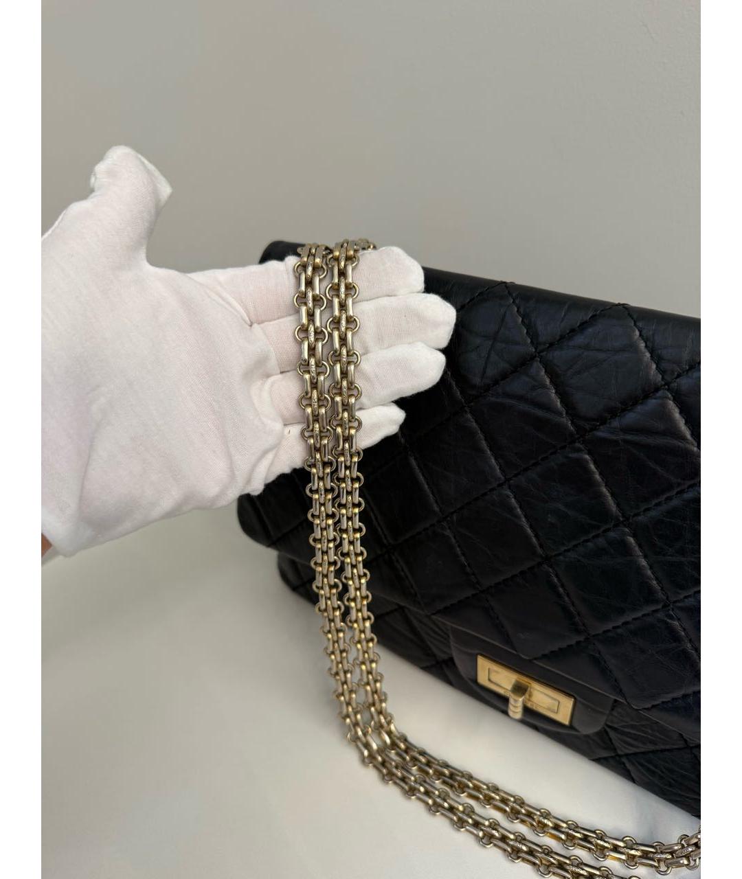 CHANEL Черная кожаная сумка через плечо, фото 7