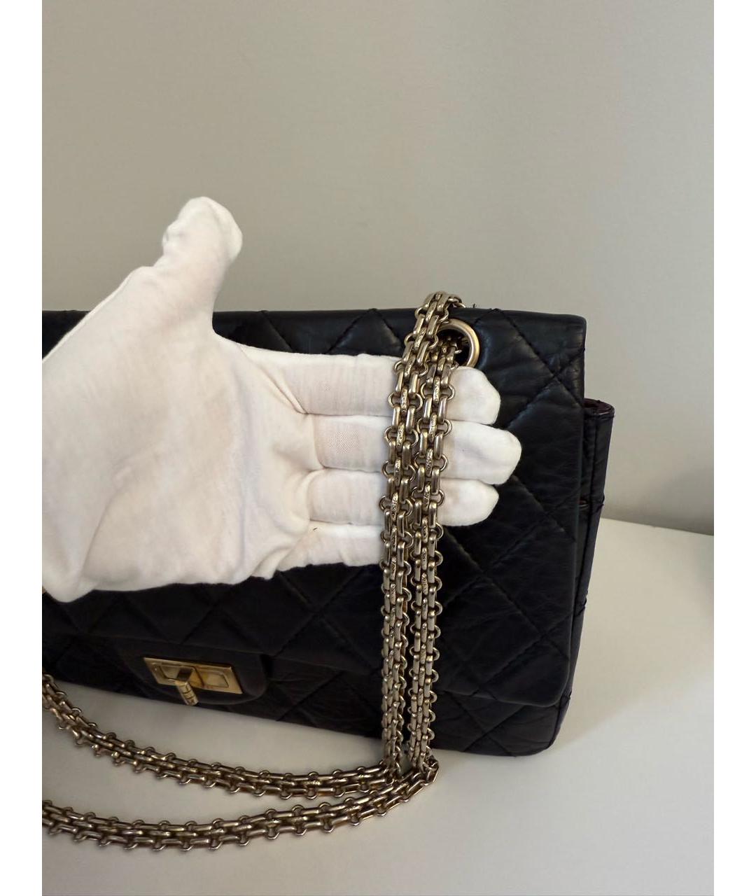CHANEL Черная кожаная сумка через плечо, фото 6