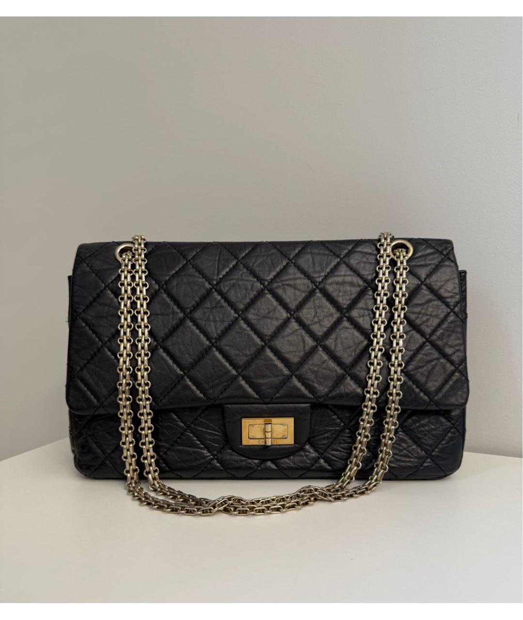 CHANEL Черная кожаная сумка через плечо, фото 9