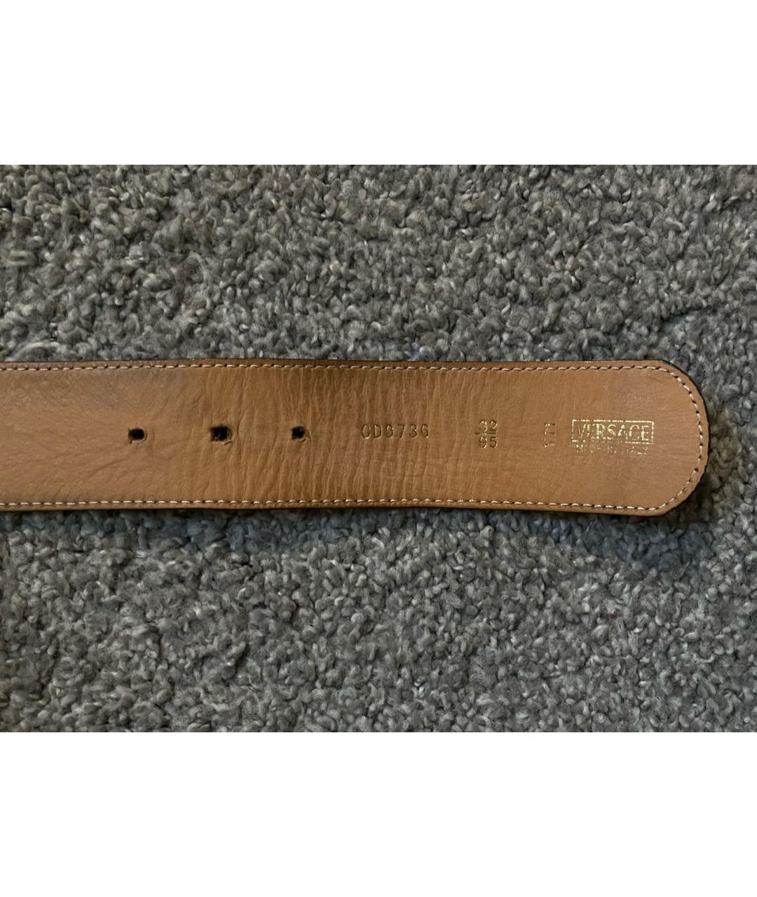 VERSACE Коричневый ремень, фото 6