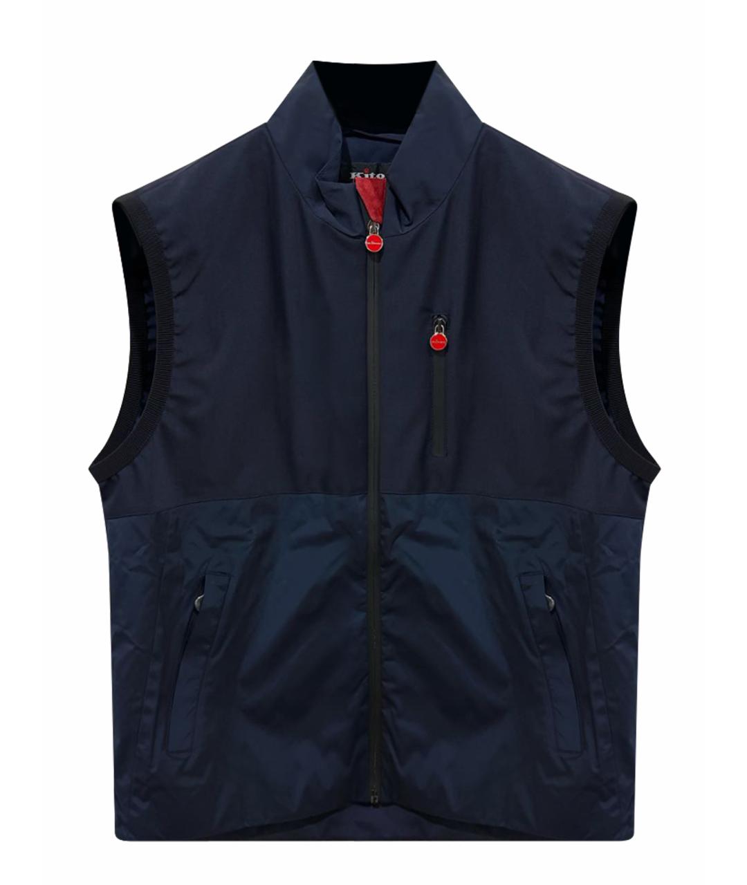 KITON Темно-синий полиамидовый жилет, фото 1