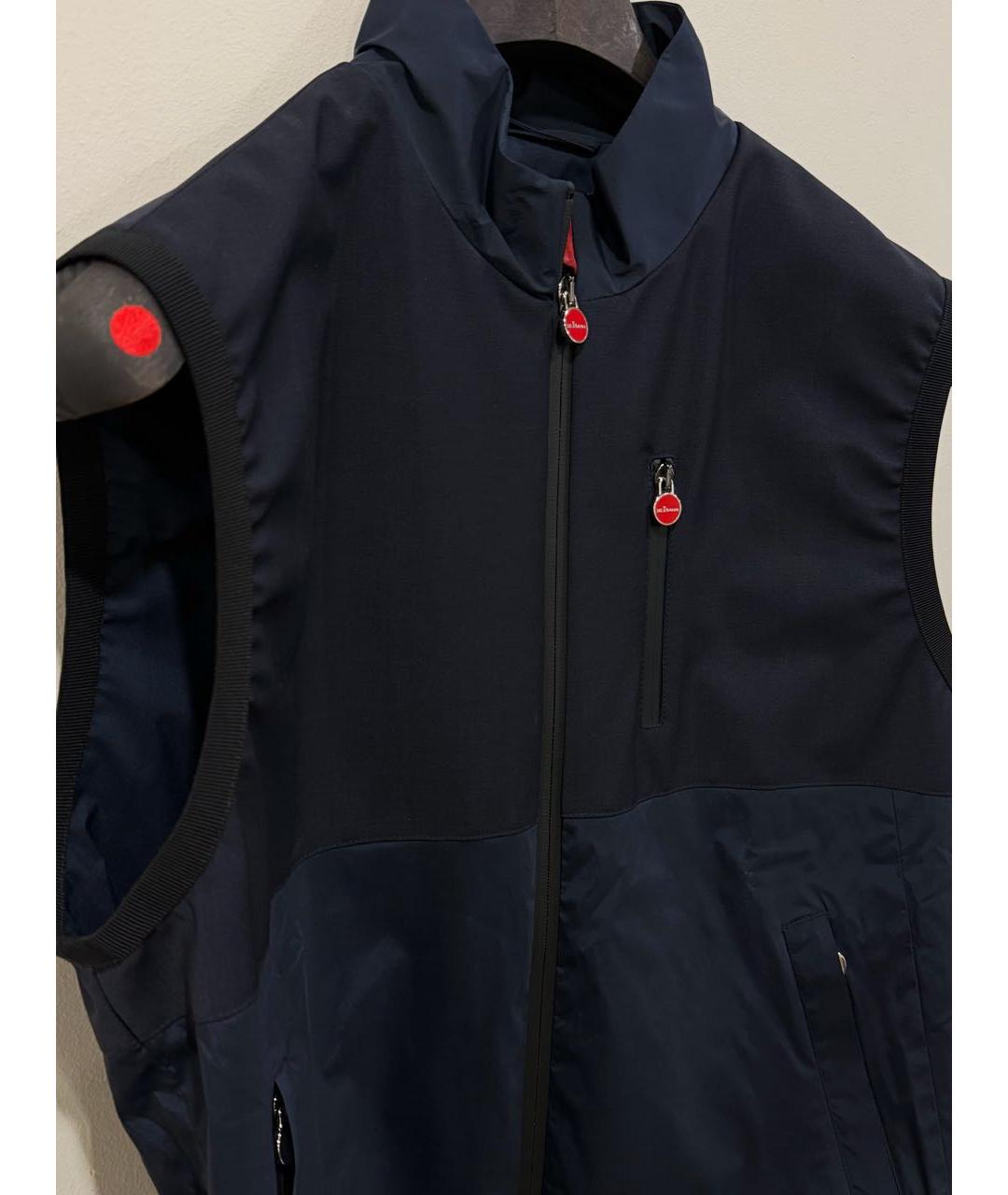 KITON Темно-синий полиамидовый жилет, фото 4