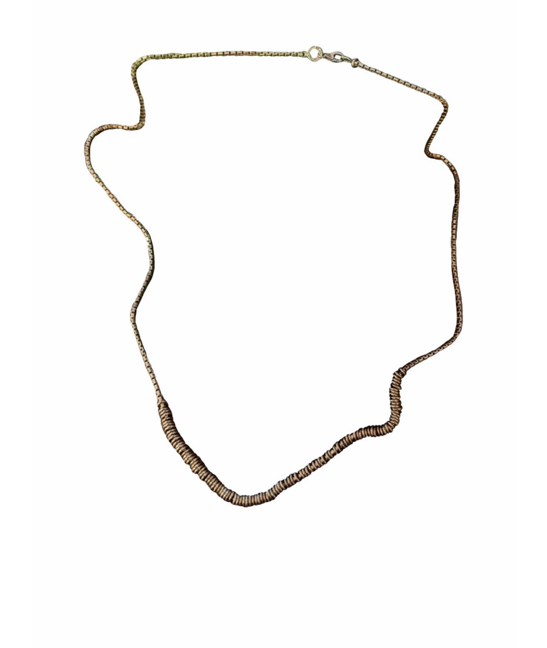 BOTTEGA VENETA Золотое колье, фото 1