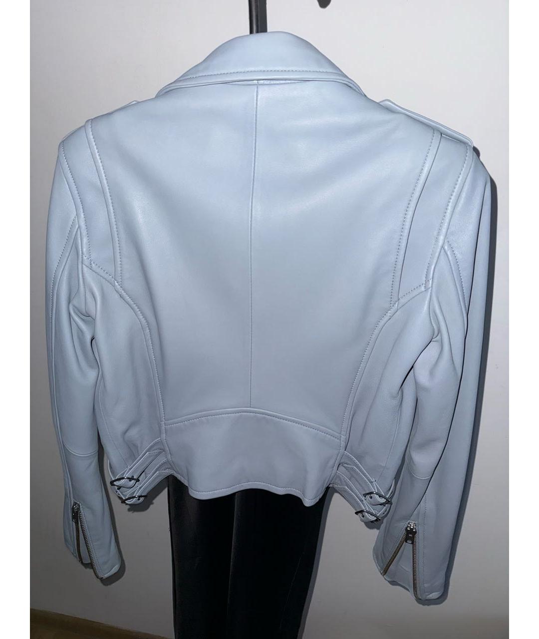 IRO Голубая кожаная куртка, фото 2