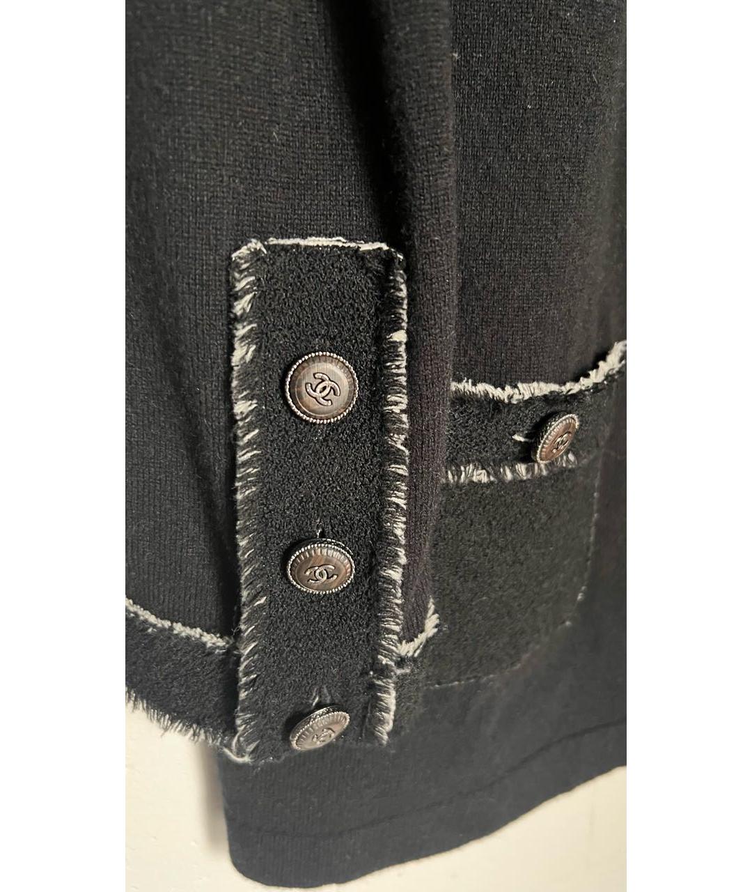 CHANEL Черный кашемировый джемпер / свитер, фото 4