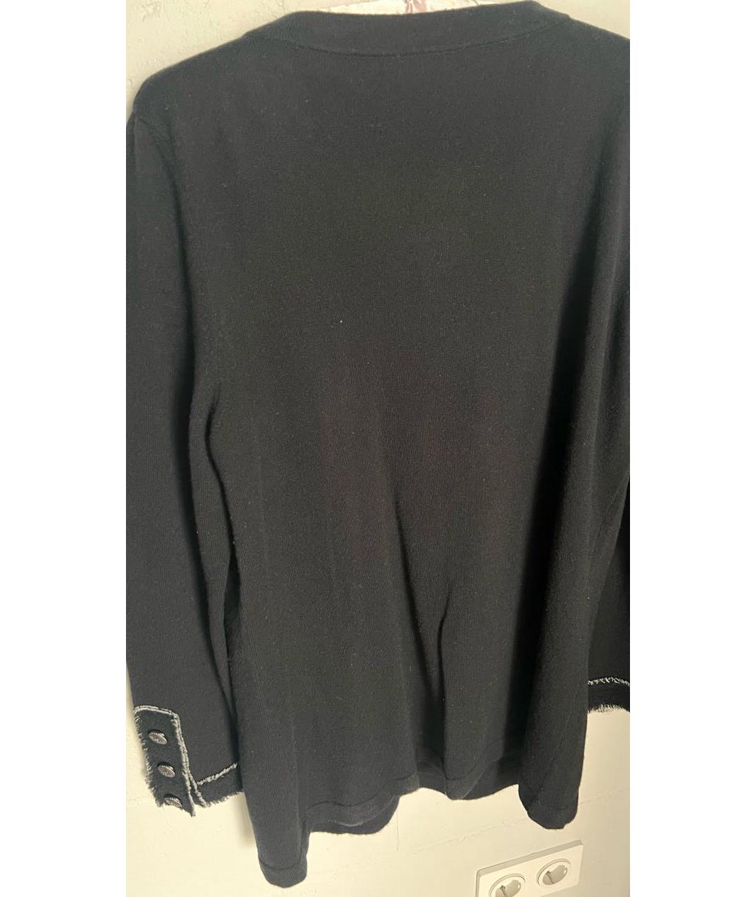 CHANEL Черный кашемировый джемпер / свитер, фото 2