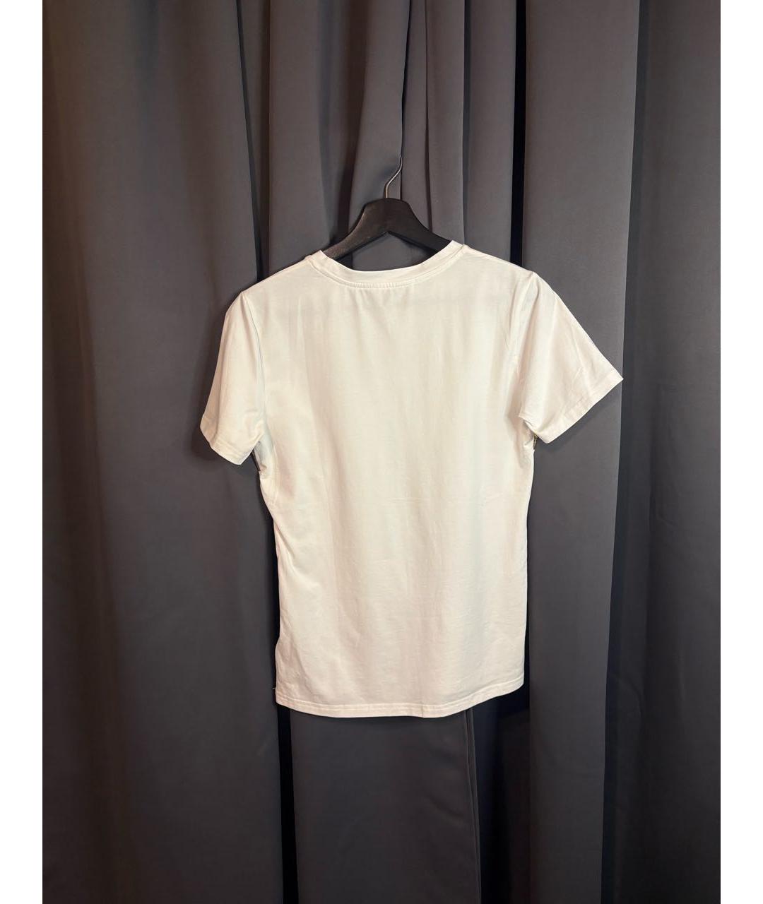 ALEXANDER MCQUEEN Белая хлопковая футболка, фото 2