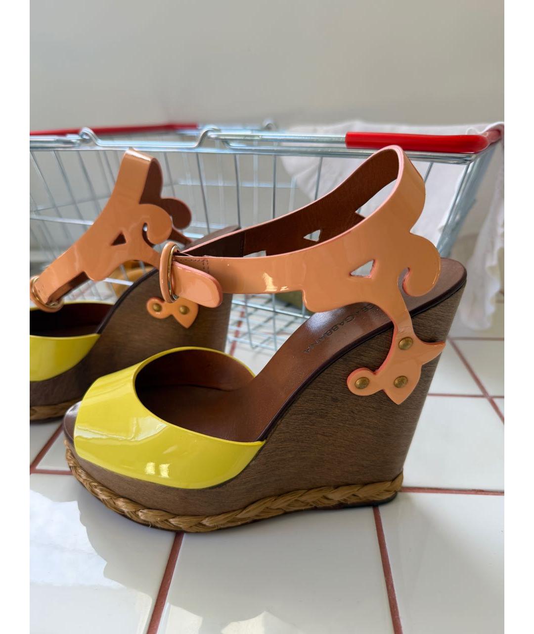 DOLCE&GABBANA Коралловые босоножки, фото 7