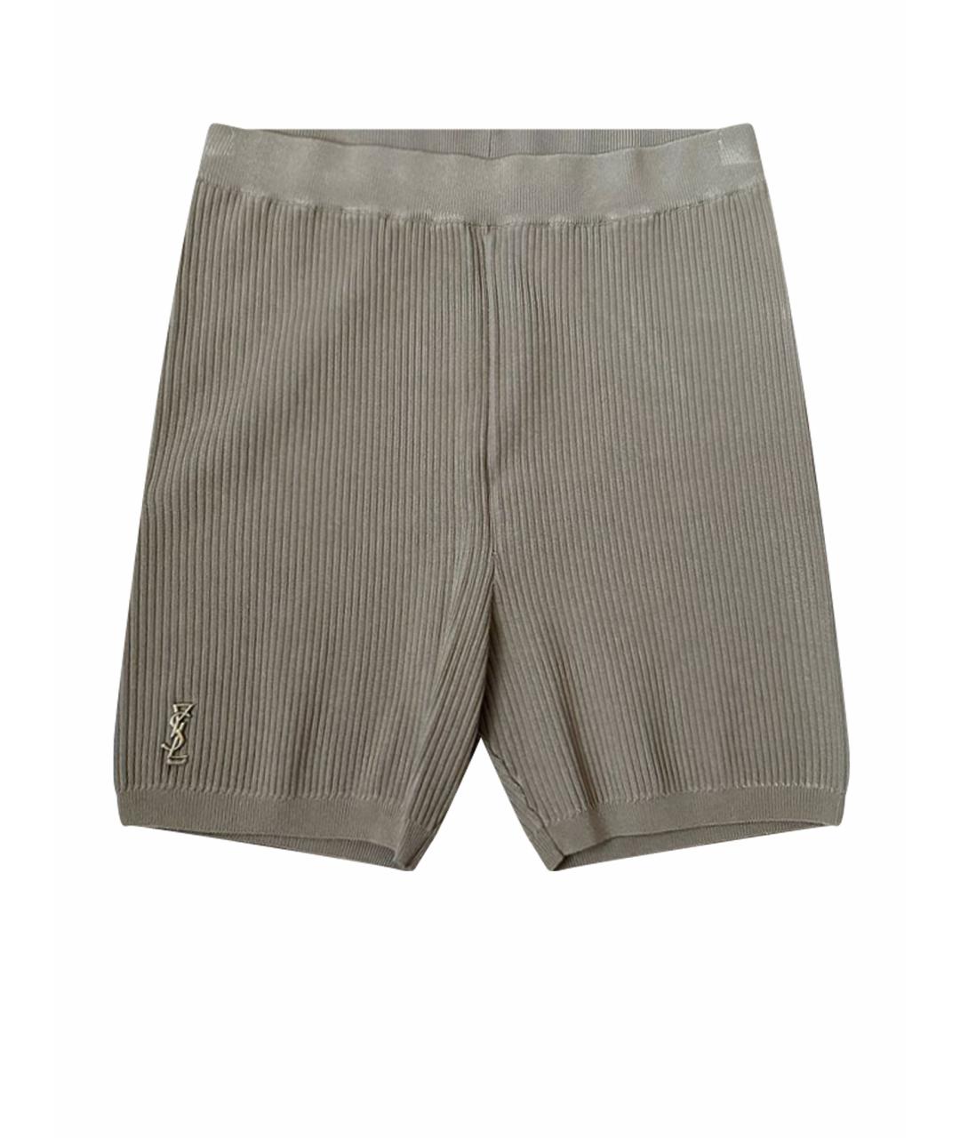 SAINT LAURENT Бежевые леггинсы и велосипедки, фото 1