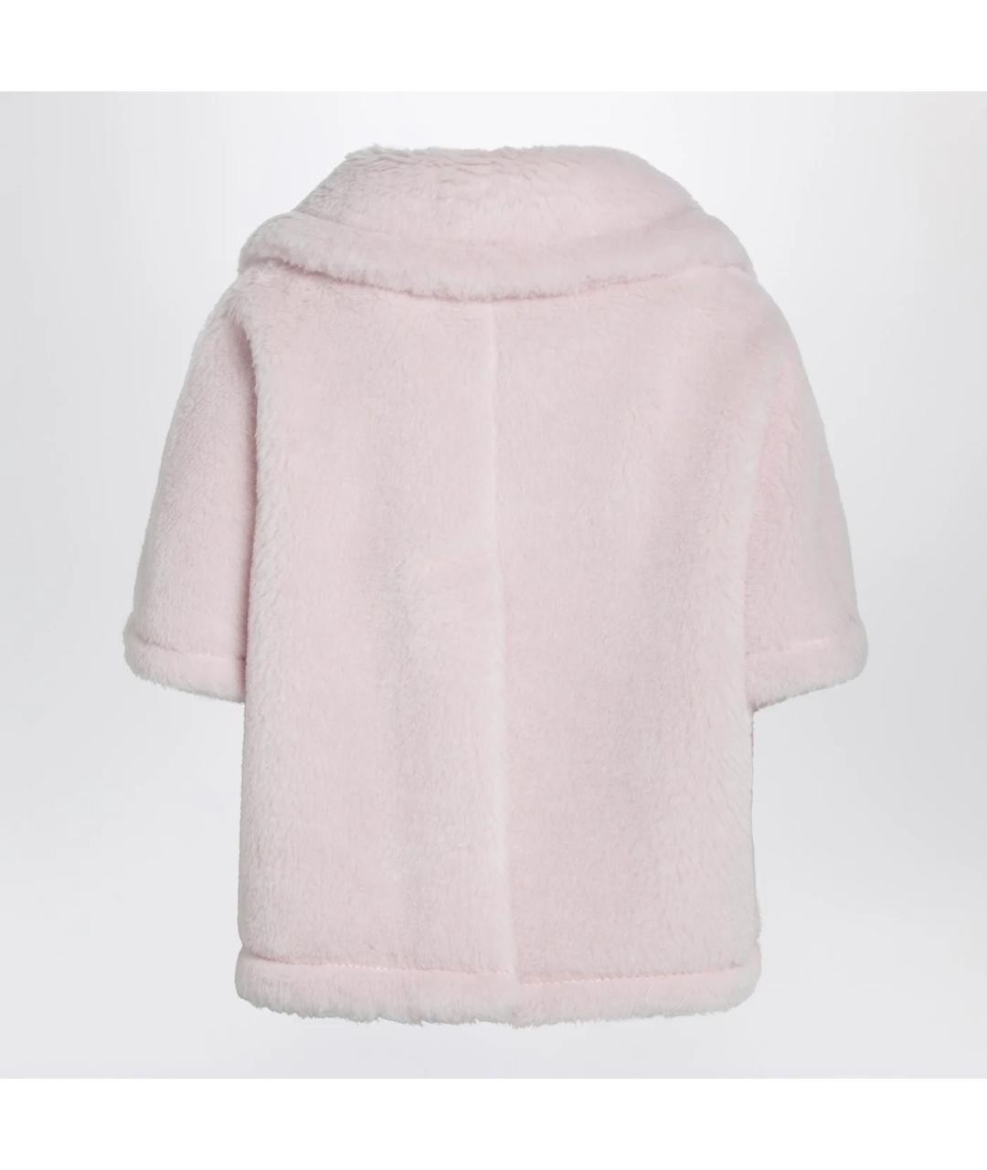 MAX MARA Розовая шерстяная шуба, фото 2