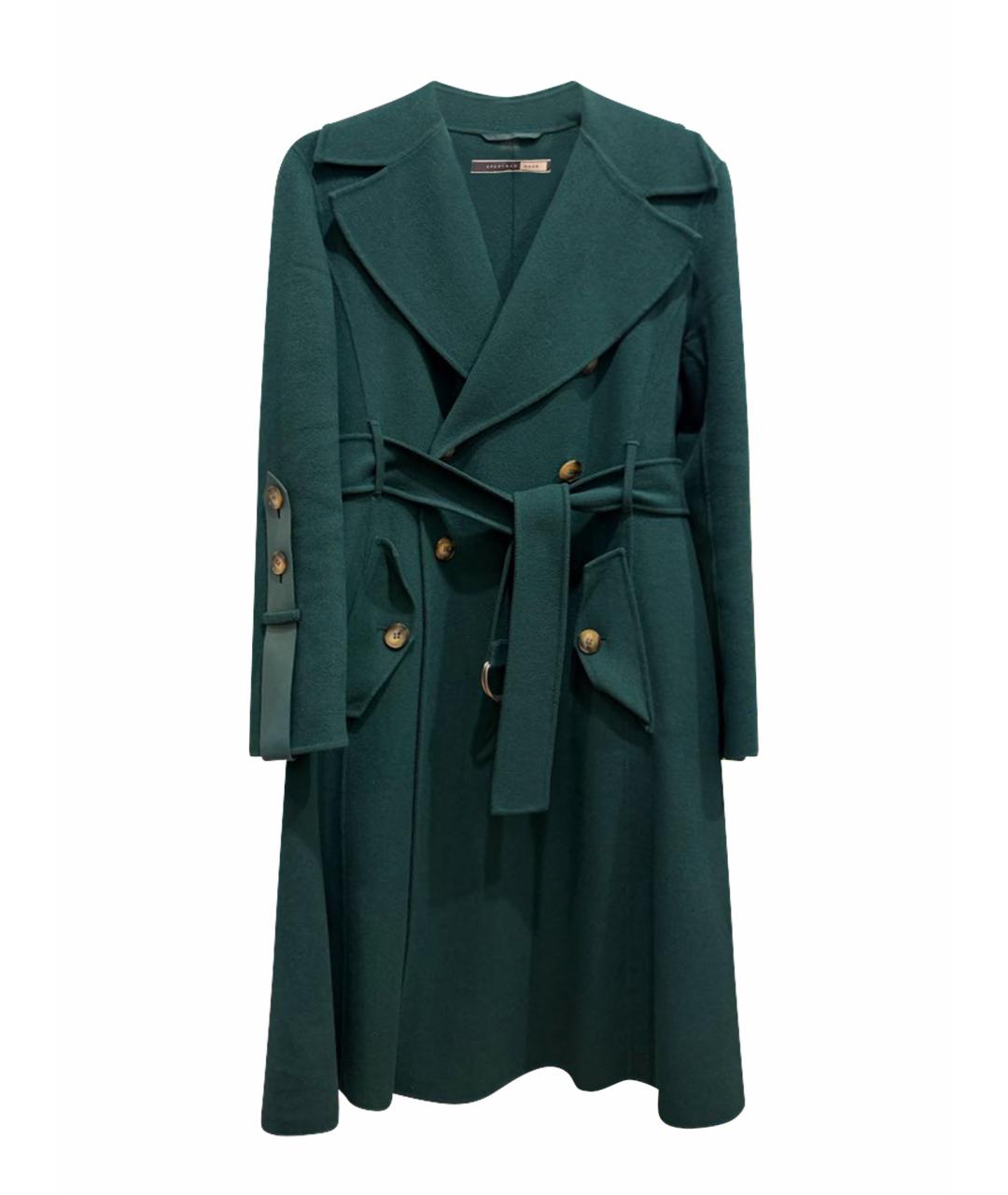 'S MAX MARA Зеленые шерстяное пальто, фото 1