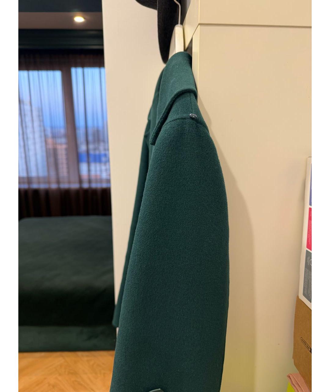 'S MAX MARA Зеленые шерстяное пальто, фото 5