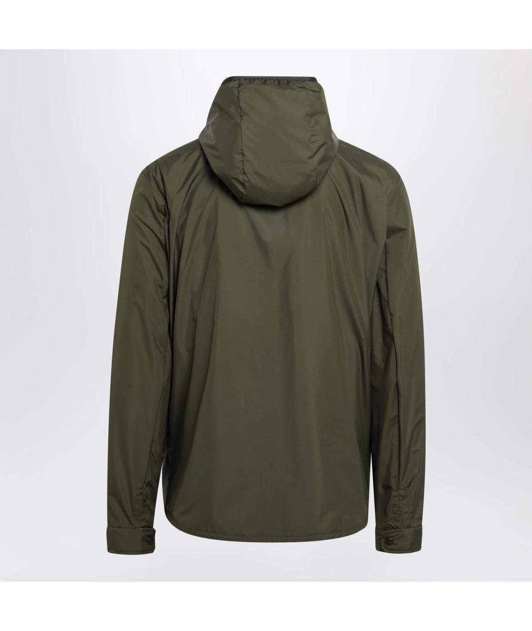 MONCLER Зеленая полиамидовая куртка, фото 2