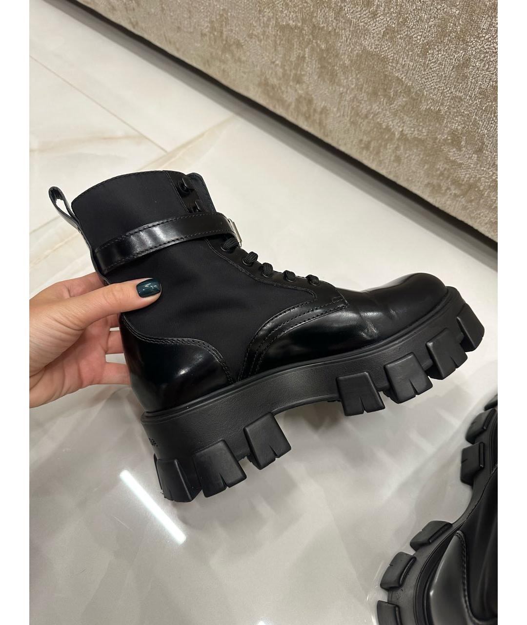 PRADA Черные ботинки, фото 4