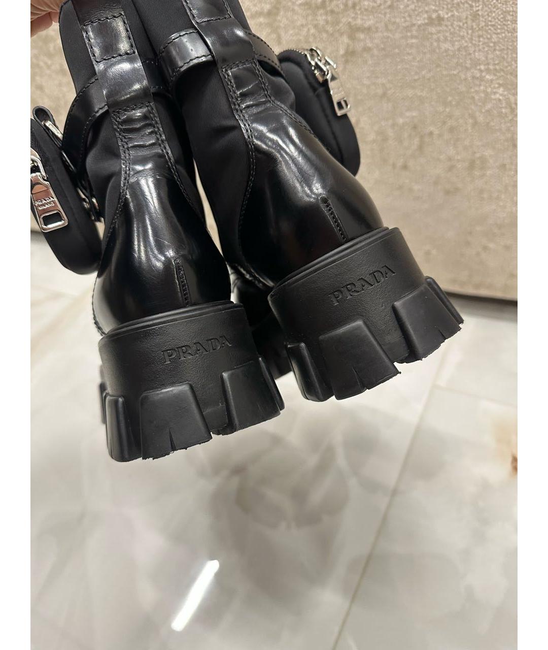 PRADA Черные ботинки, фото 8