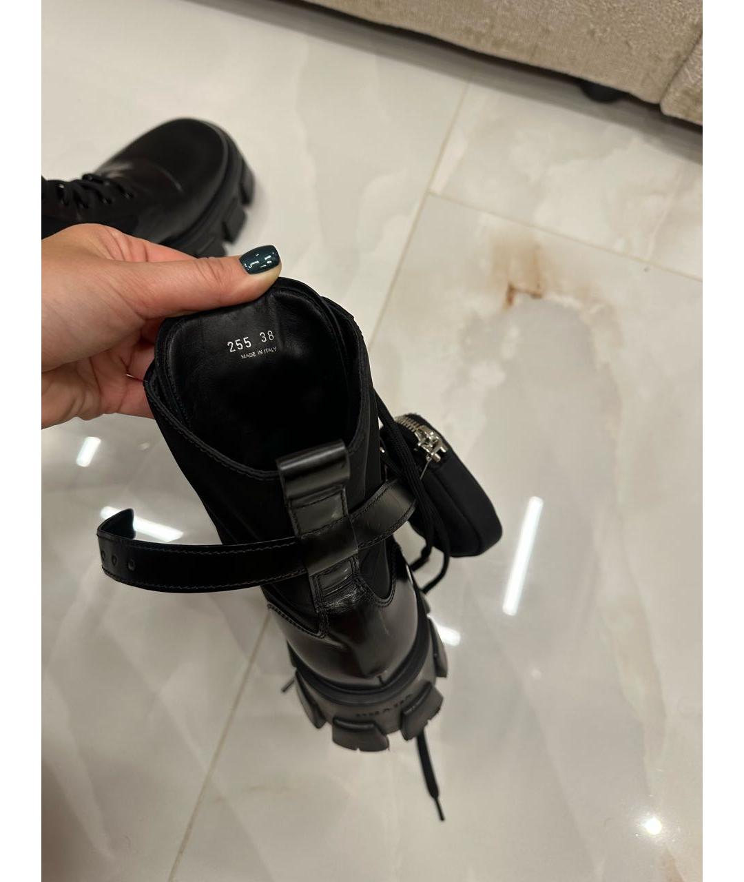 PRADA Черные ботинки, фото 7