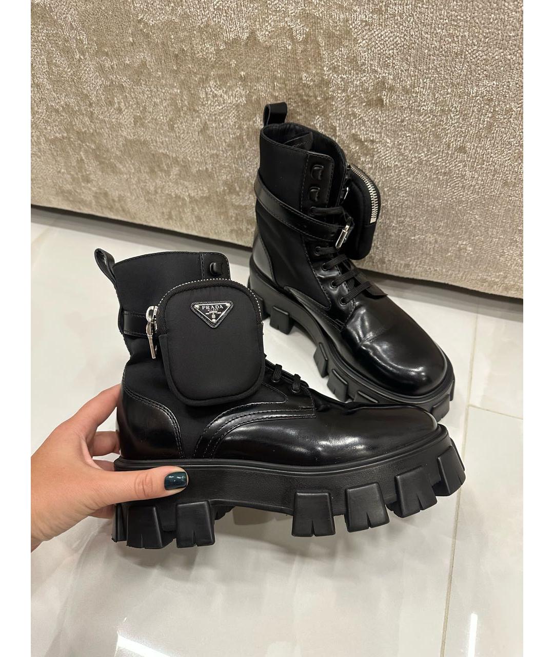 PRADA Черные ботинки, фото 9