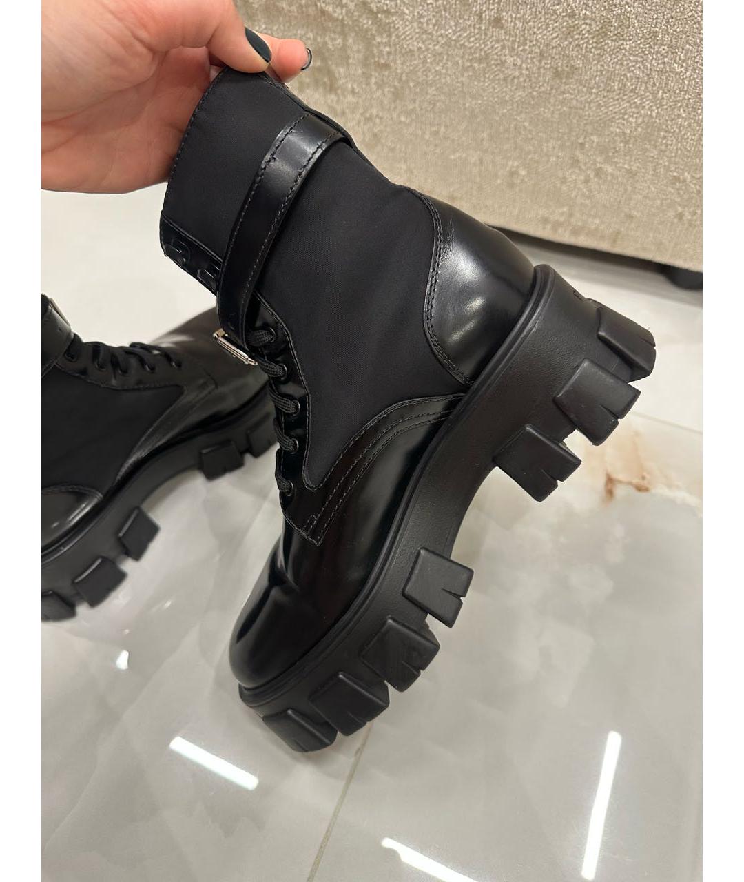 PRADA Черные ботинки, фото 5
