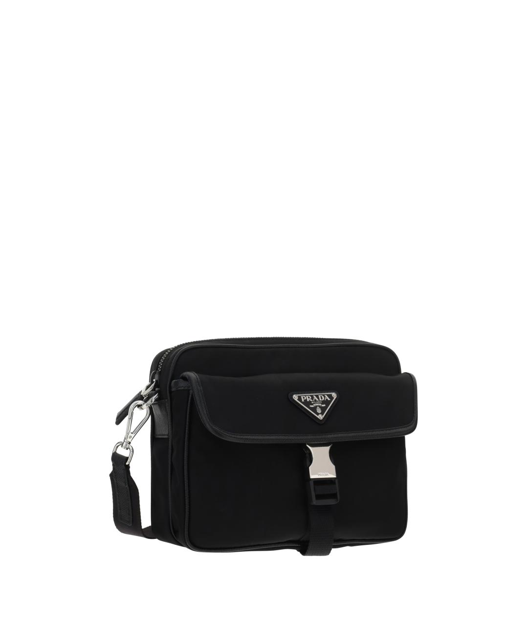 PRADA Черная синтетическая сумка на плечо, фото 1