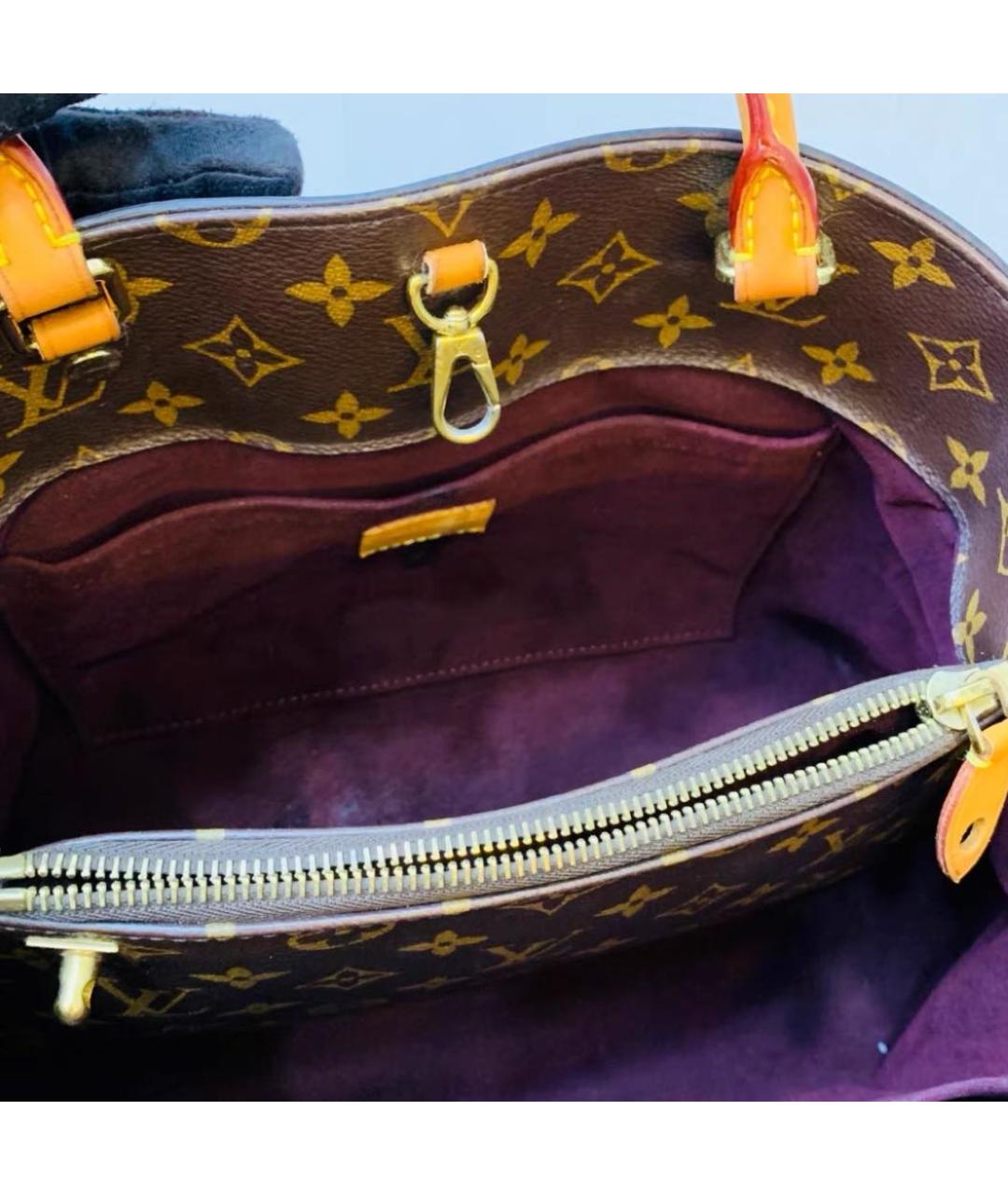 LOUIS VUITTON Коричневая сумка с короткими ручками, фото 6