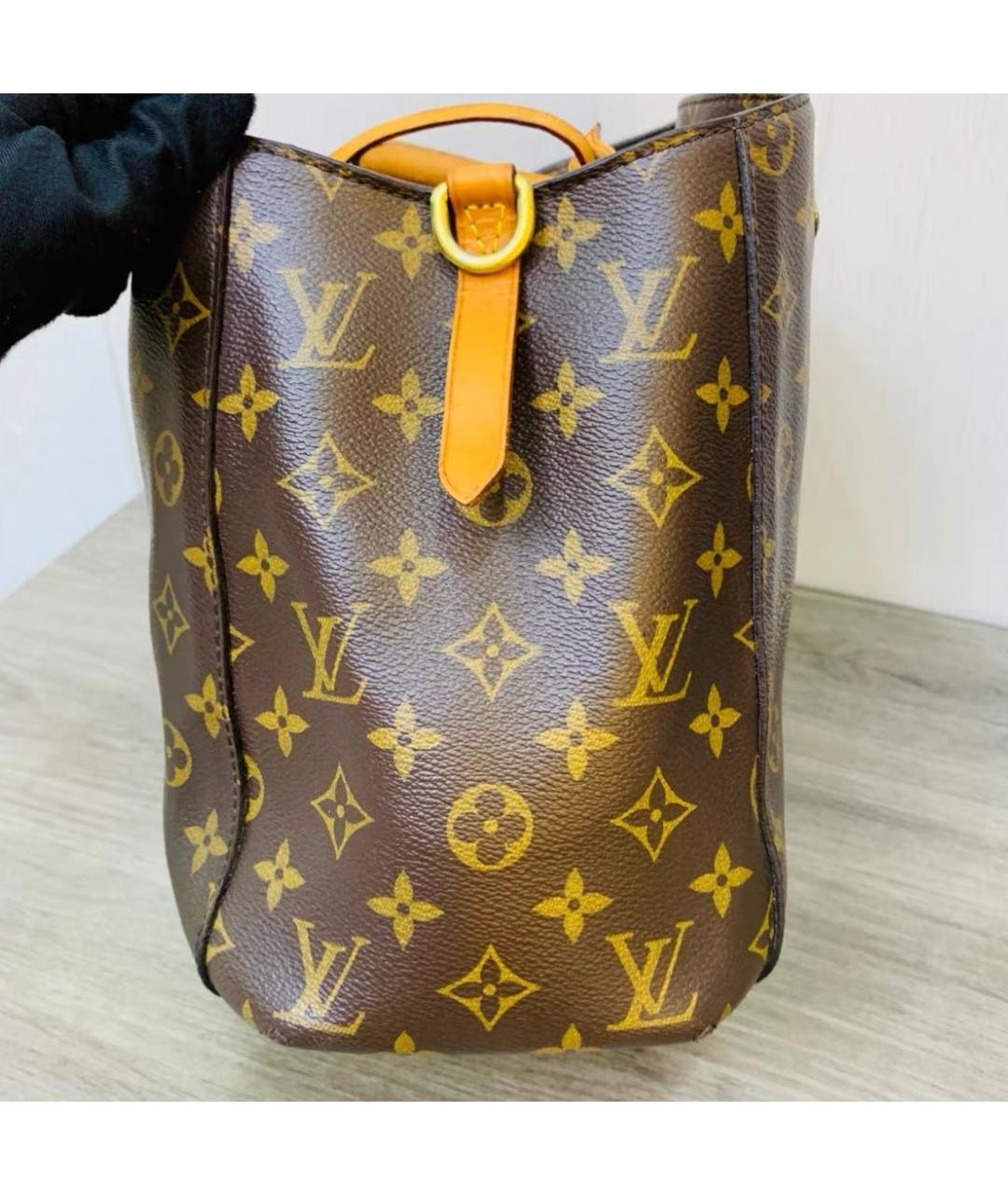LOUIS VUITTON Коричневая сумка с короткими ручками, фото 4