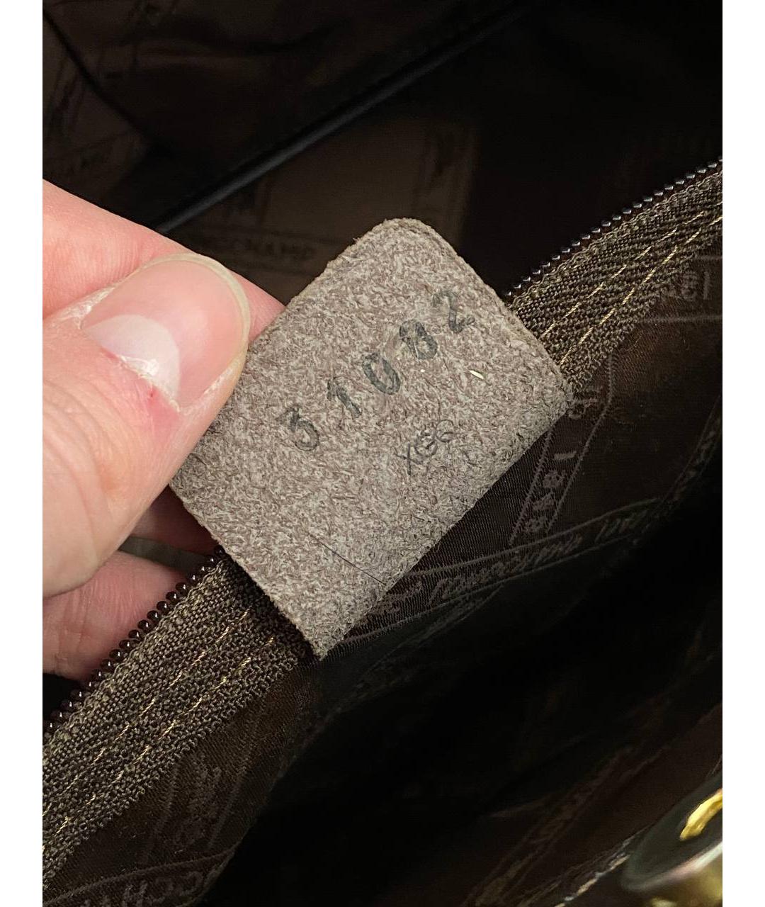 LONGCHAMP Коричневая кожаная сумка тоут, фото 7