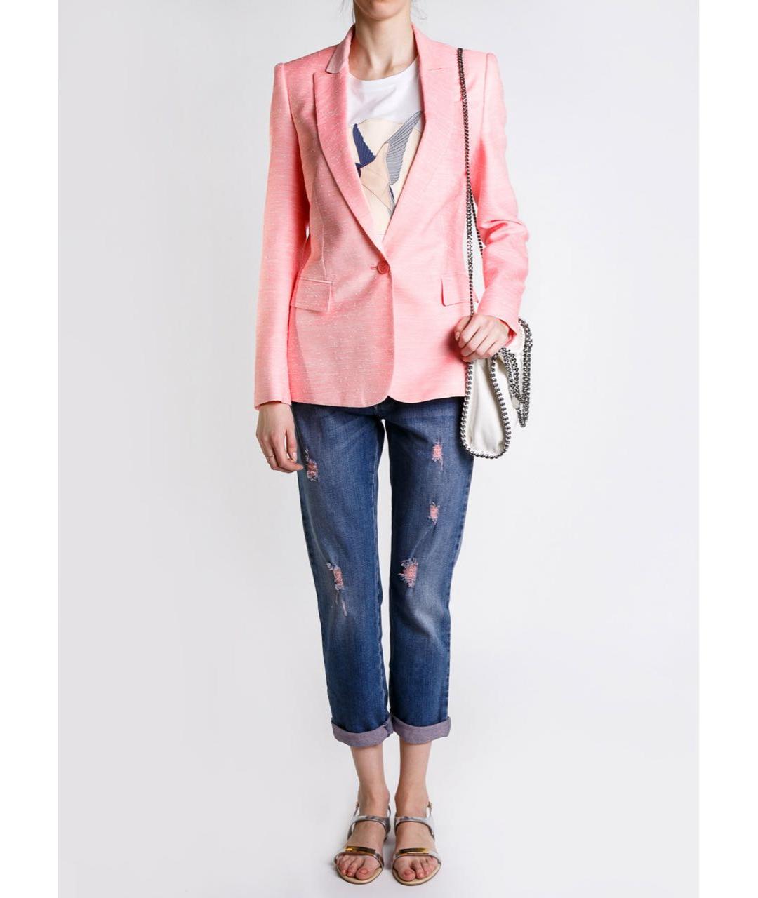 STELLA MCCARTNEY Розовый вискозный жакет/пиджак, фото 2