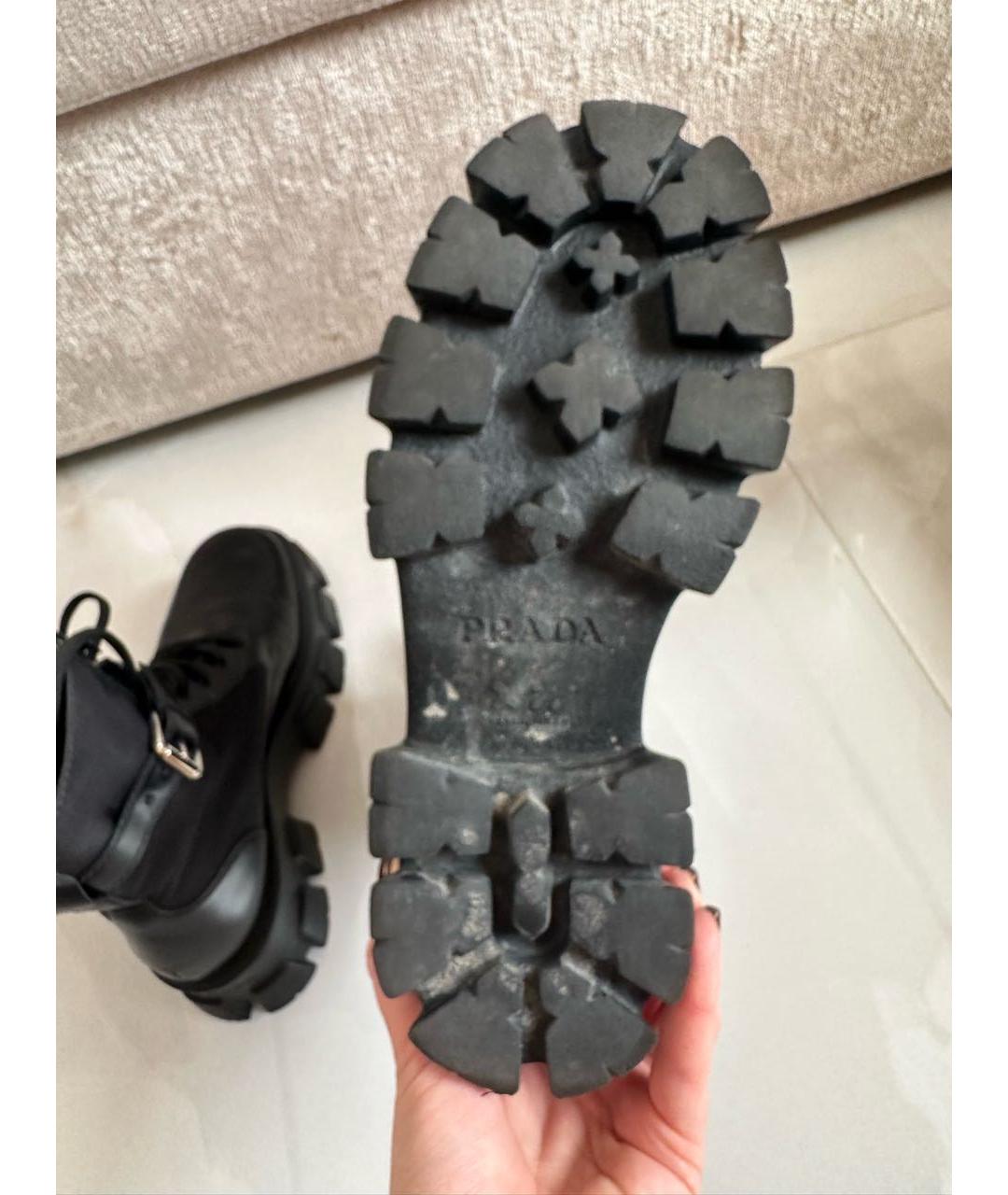 PRADA Черные ботинки, фото 6