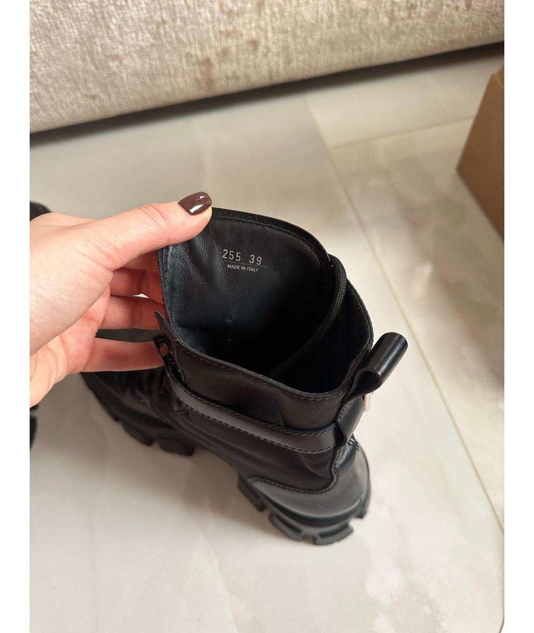 PRADA Черные ботинки, фото 8