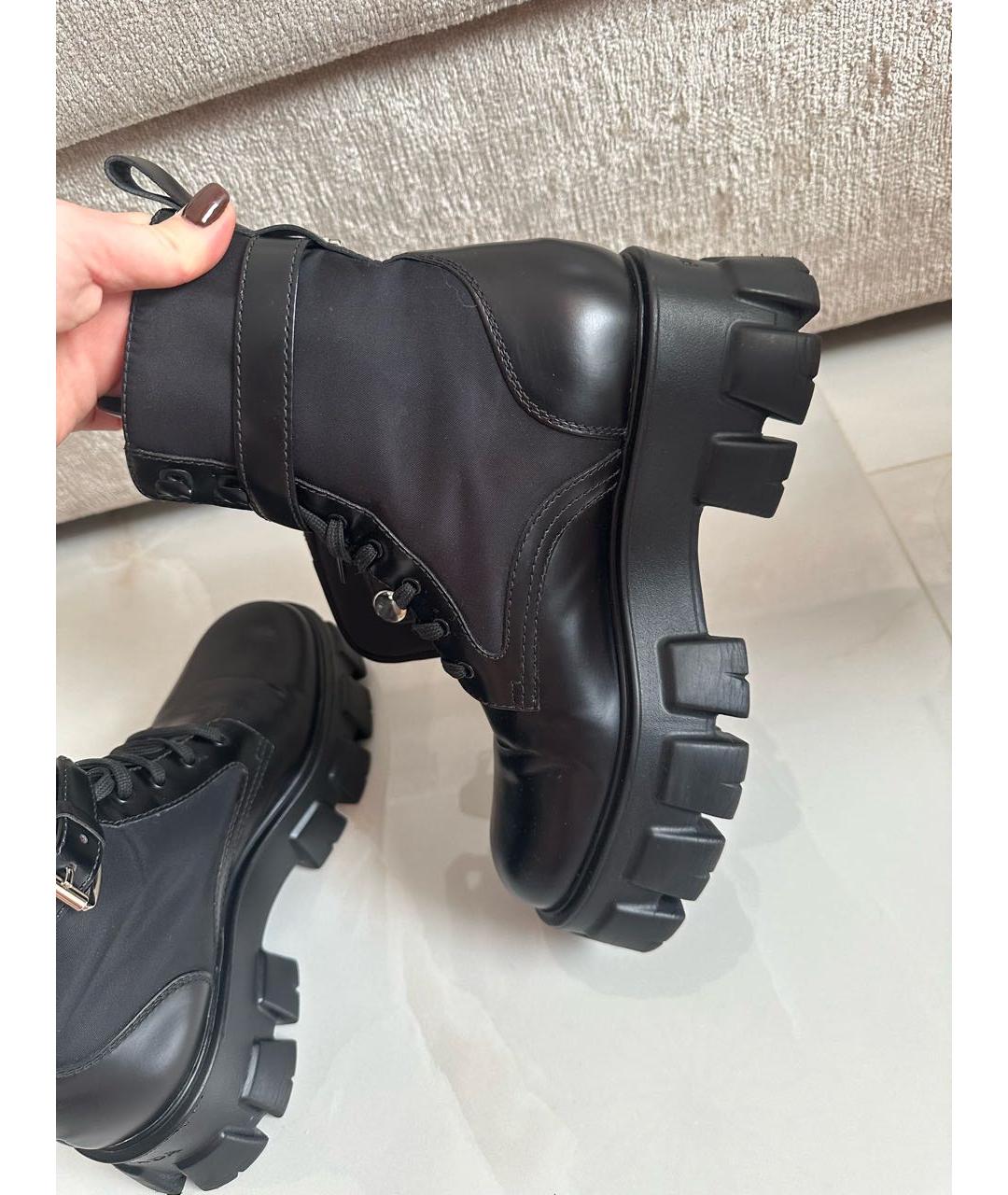 PRADA Черные ботинки, фото 5