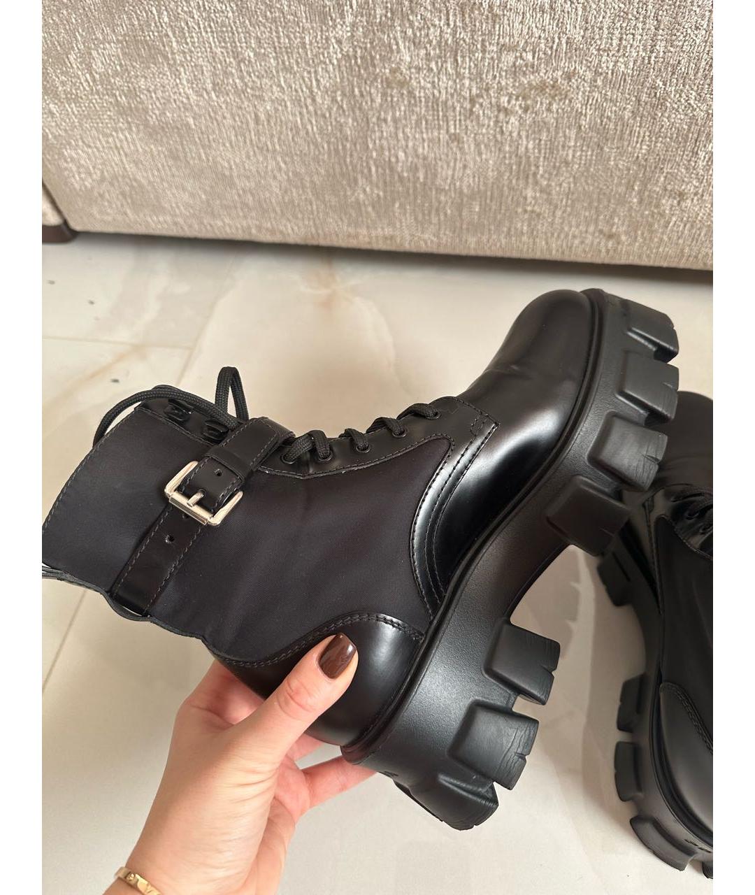 PRADA Черные ботинки, фото 4