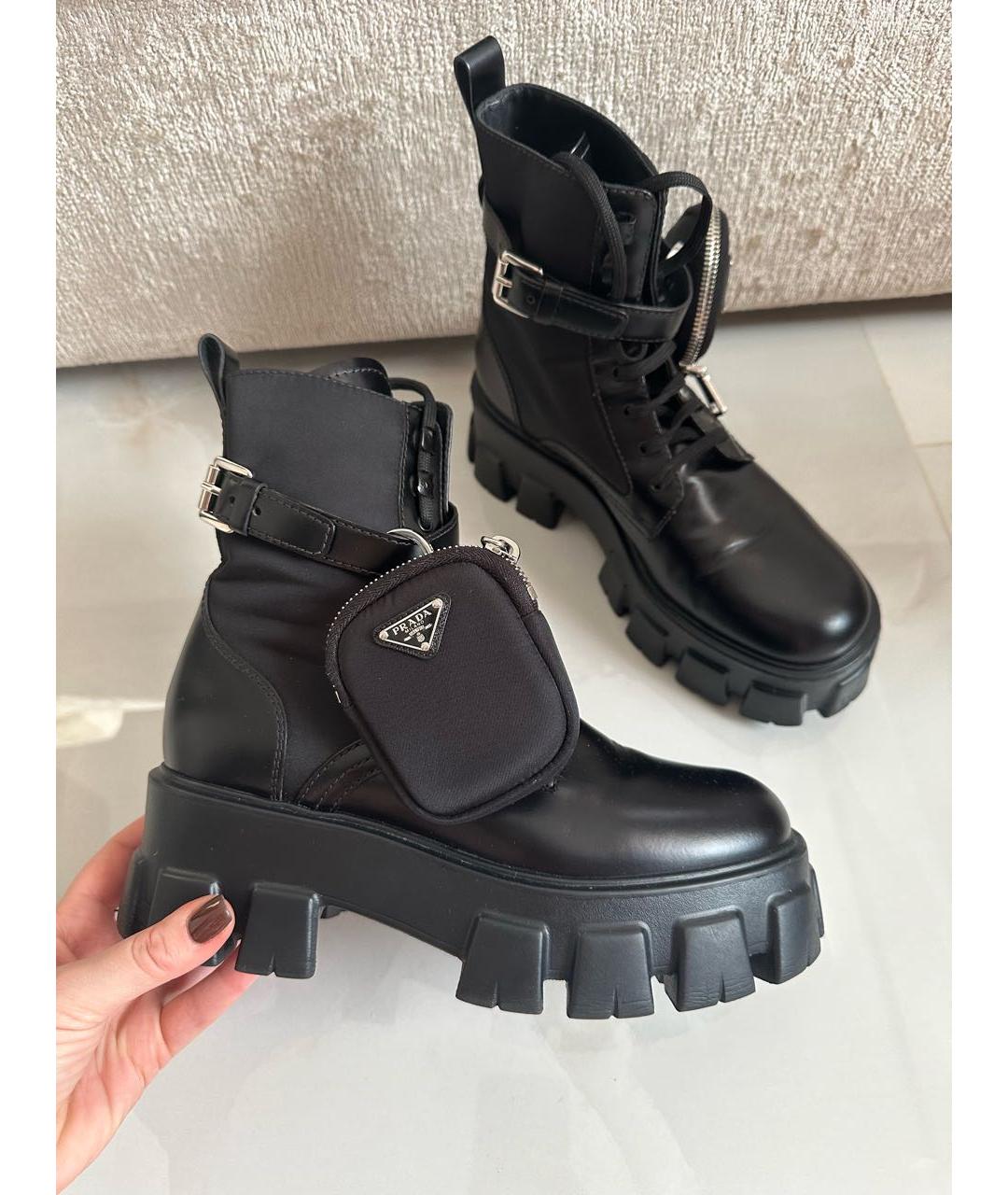 PRADA Черные ботинки, фото 9
