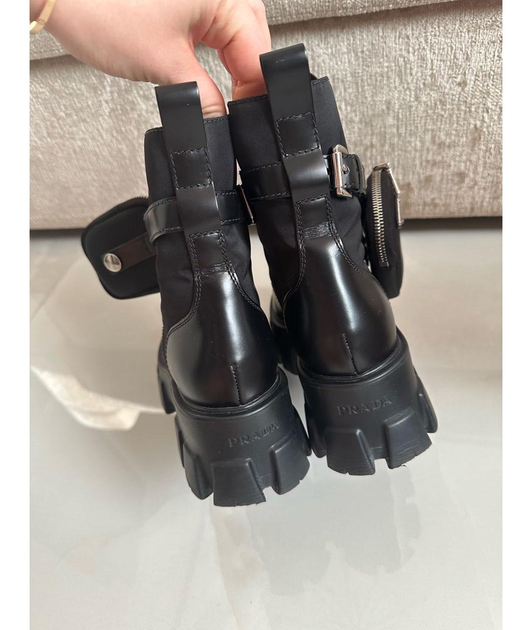 PRADA Черные ботинки, фото 3