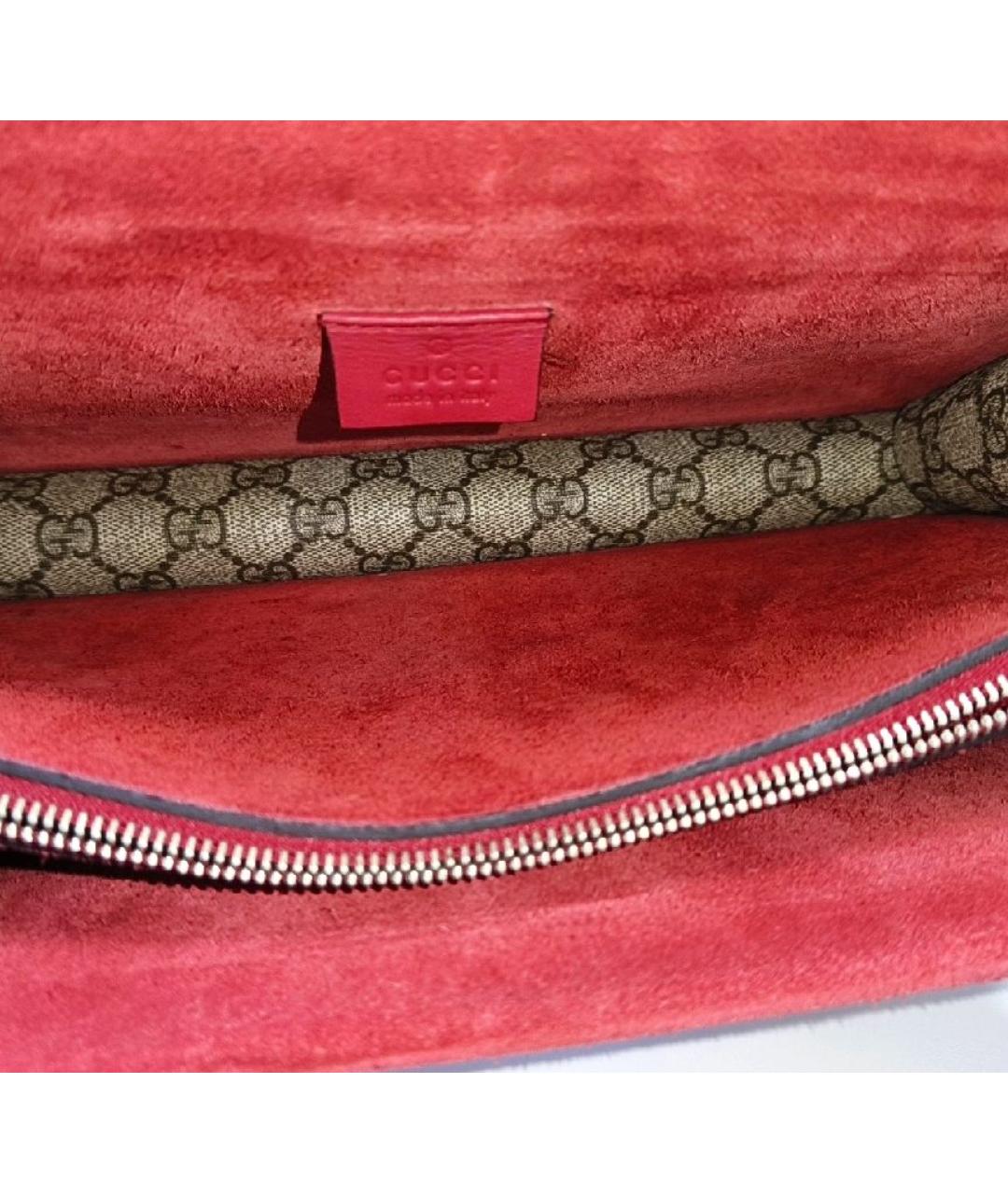 GUCCI Бежевая тканевая сумка через плечо, фото 5