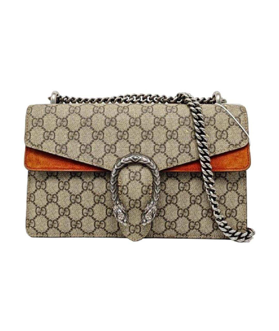 GUCCI Бежевая тканевая сумка через плечо, фото 10