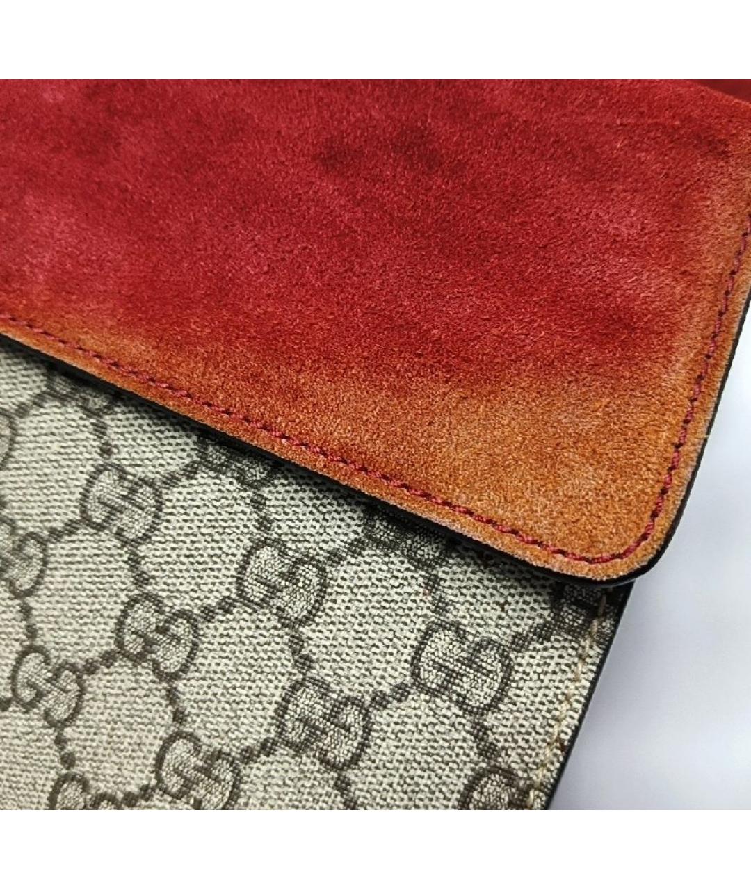 GUCCI Бежевая тканевая сумка через плечо, фото 9