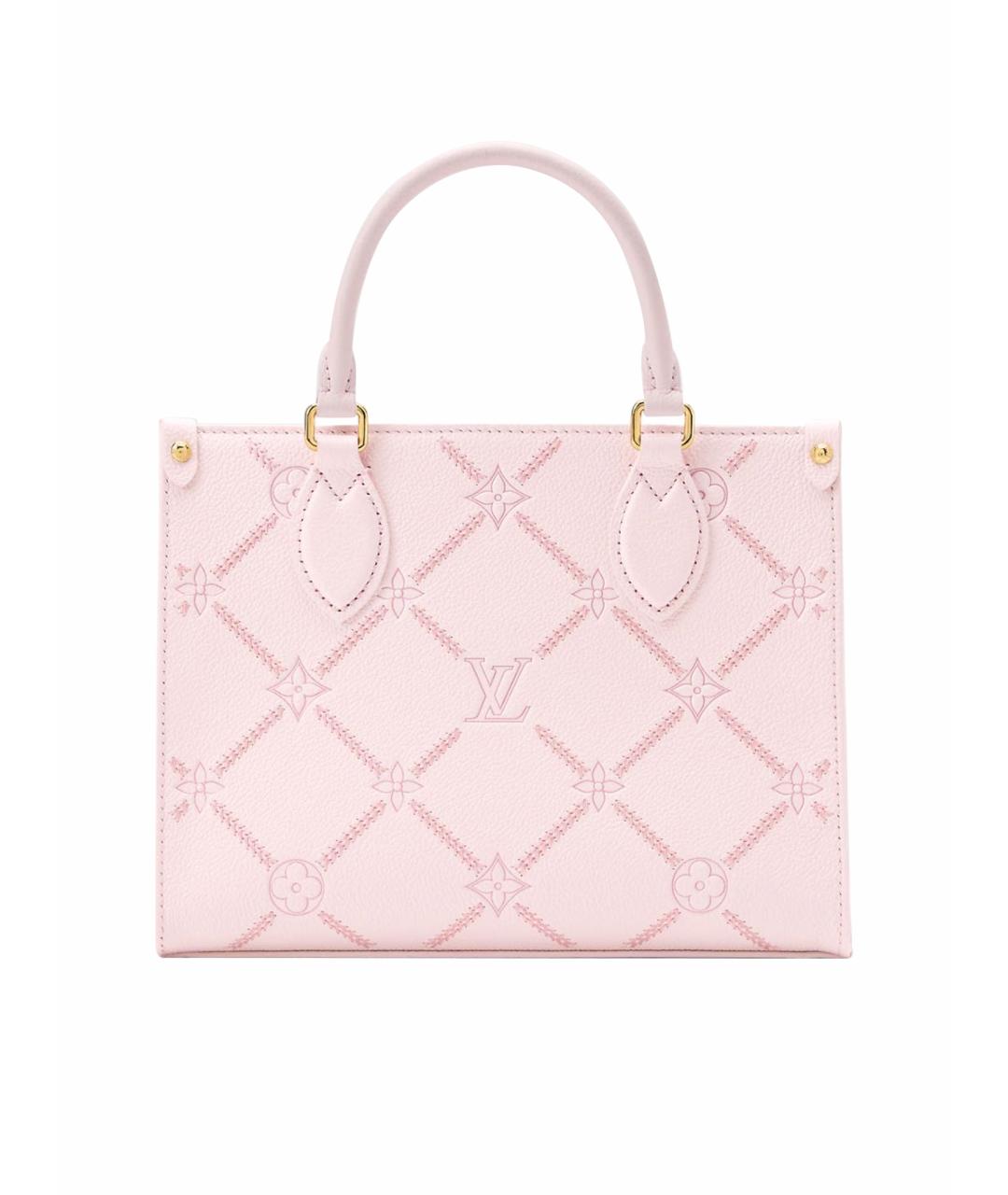 LOUIS VUITTON Розовая кожаная сумка тоут, фото 1