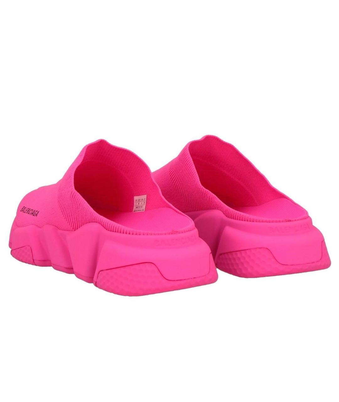BALENCIAGA Фуксия текстильные мюли, фото 4