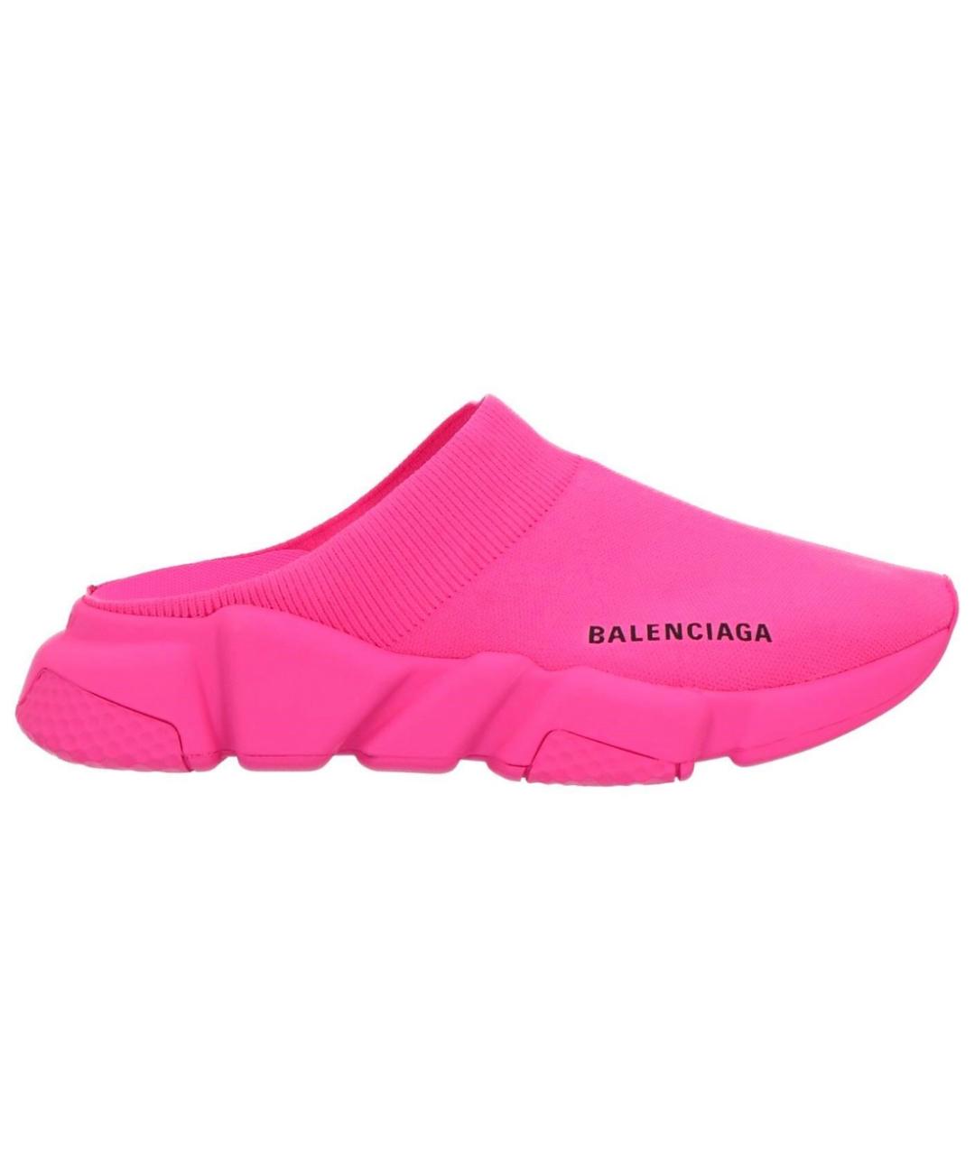 BALENCIAGA Фуксия текстильные мюли, фото 1