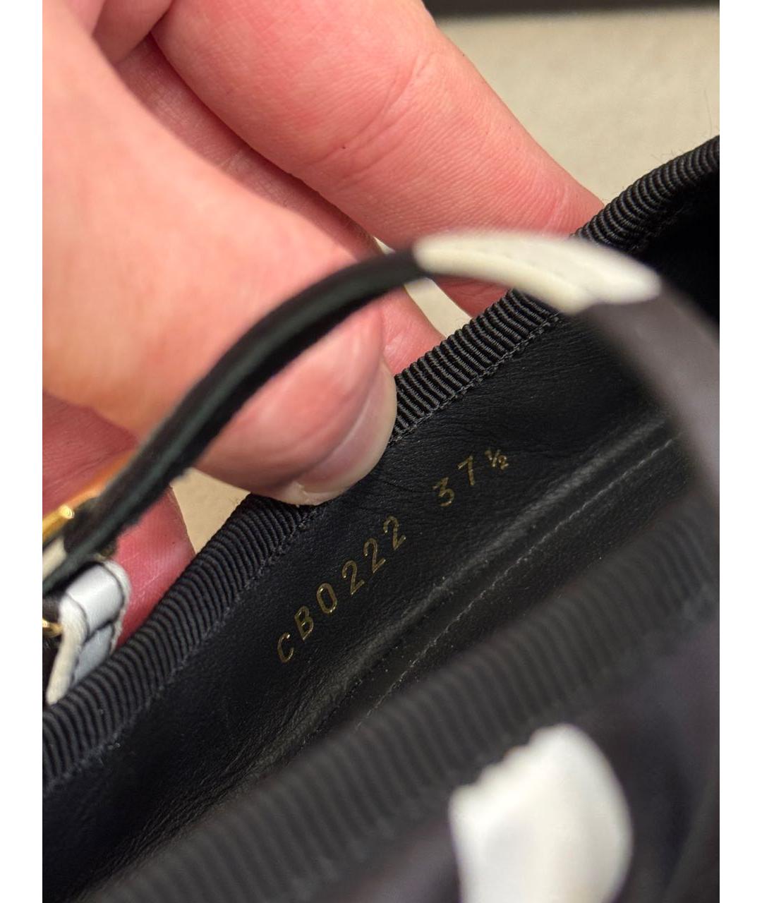 DOLCE&GABBANA Черные кожаные балетки, фото 7