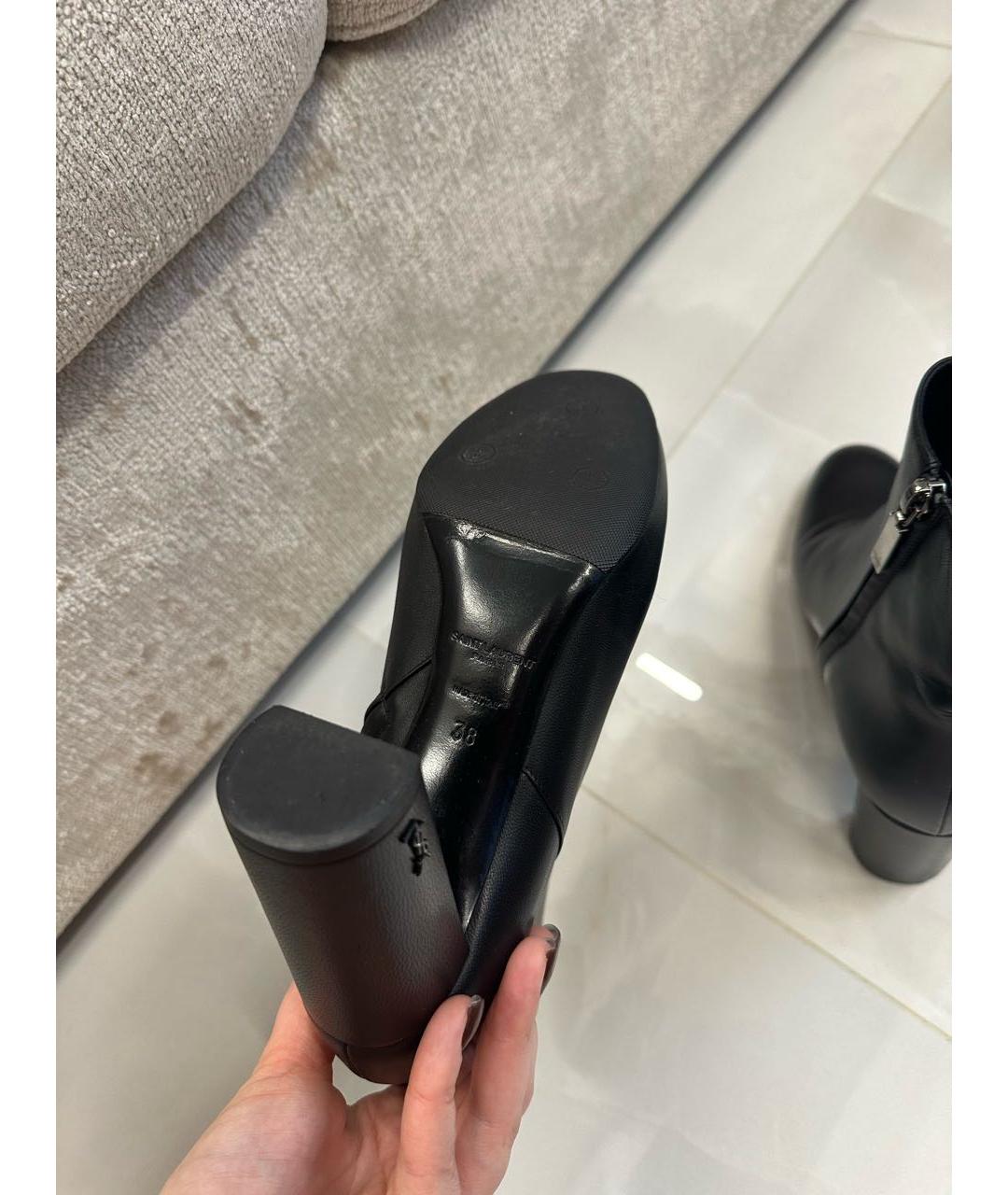 SAINT LAURENT Черные ботильоны, фото 6
