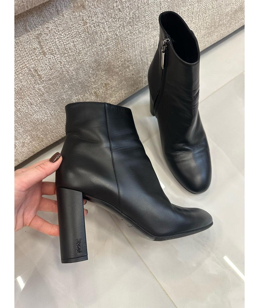 SAINT LAURENT Черные ботильоны, фото 9
