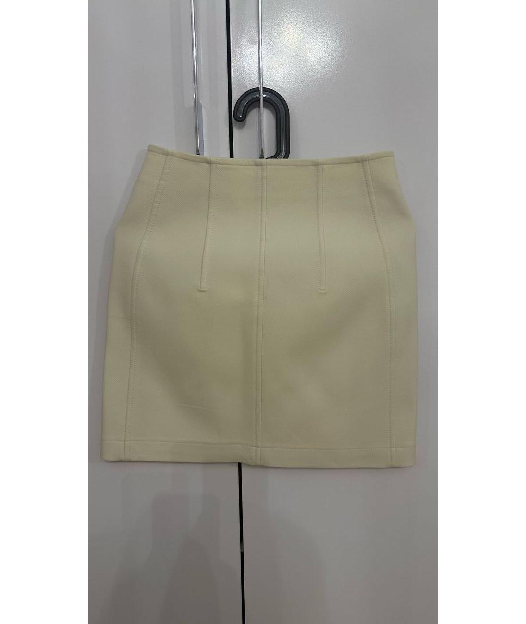 HERMES Бежевая полиамидовая юбка миди, фото 2